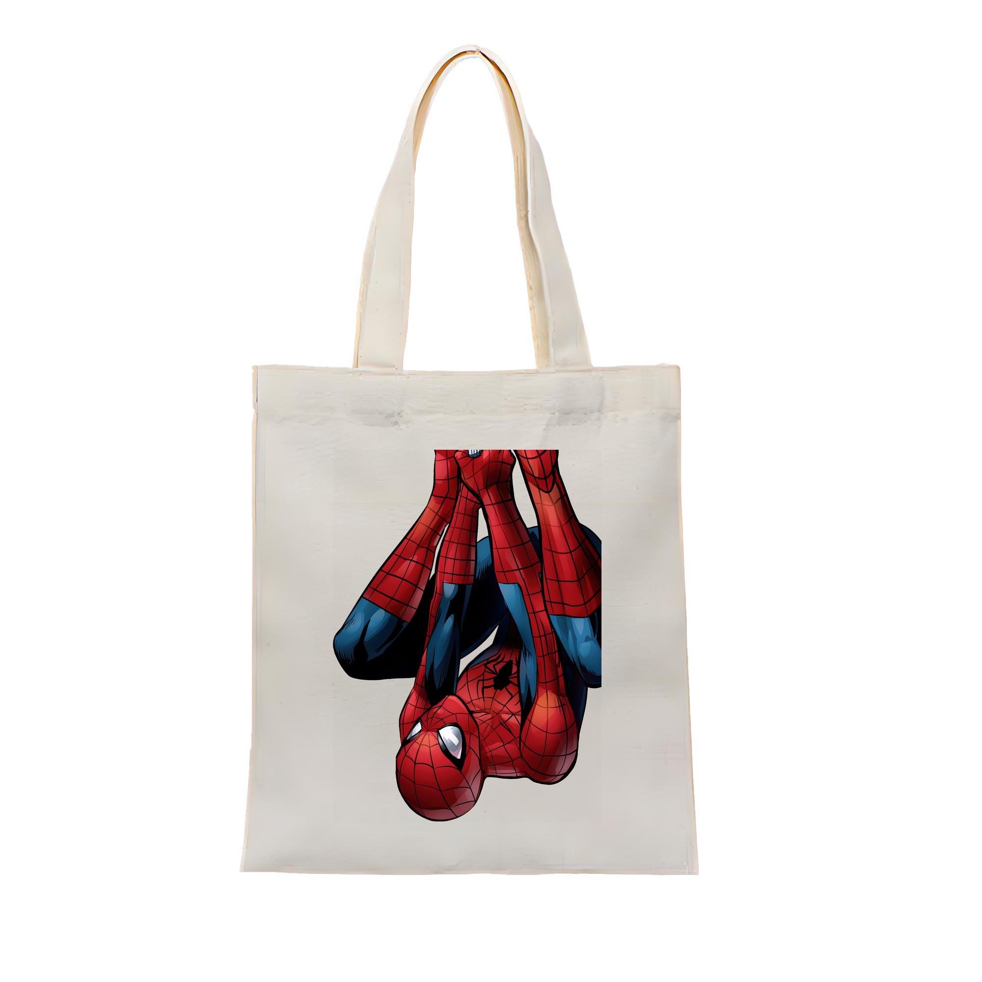 （画像用） Spider Man スパイダーマン 縦型キャンバス生地手提げバッグ　トートバッグ