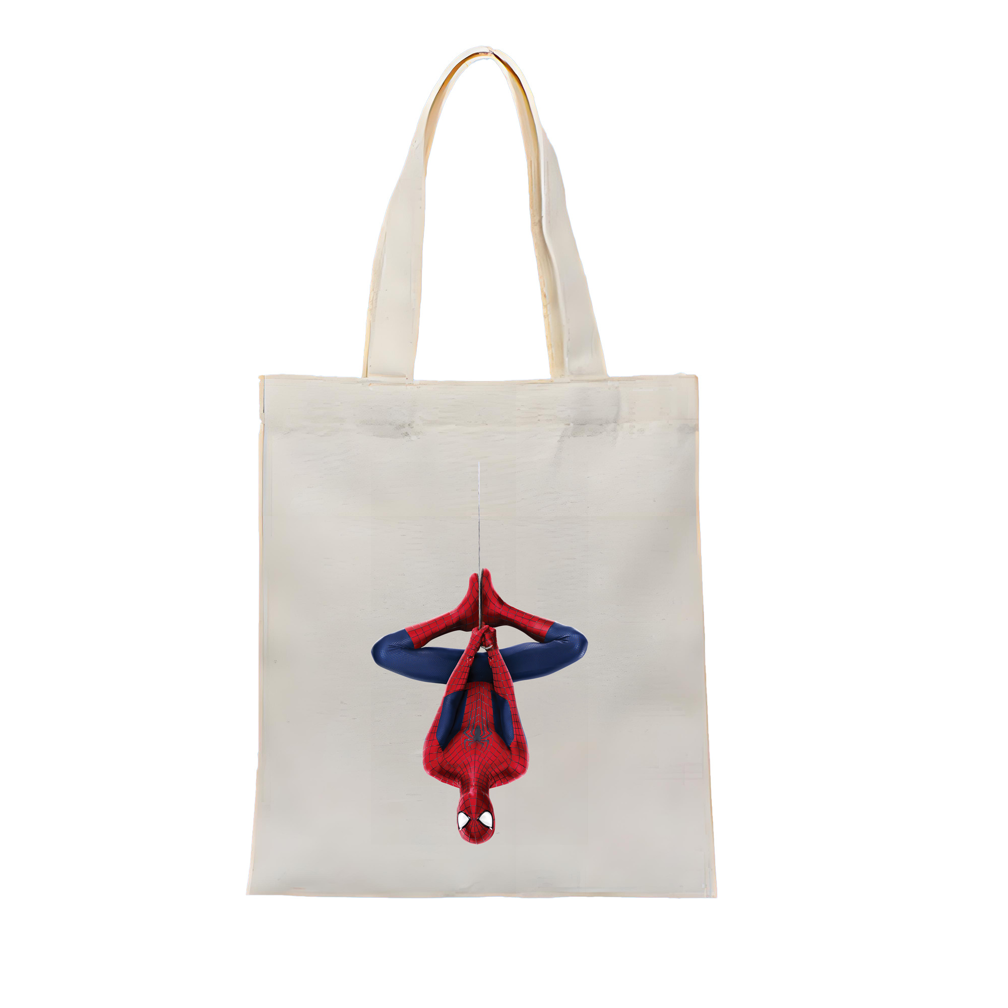 （画像用） Spider Man スパイダーマン 縦型キャンバス生地手提げバッグ　トートバッグ