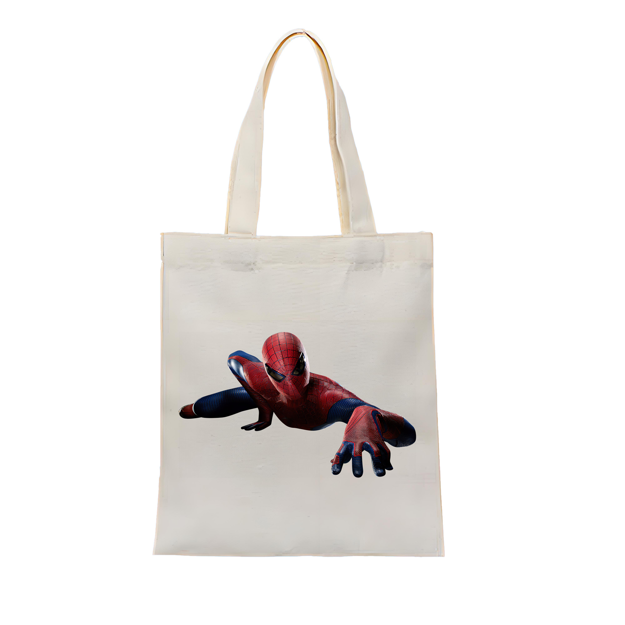 （画像用） Spider Man スパイダーマン 縦型キャンバス生地手提げバッグ　トートバッグ