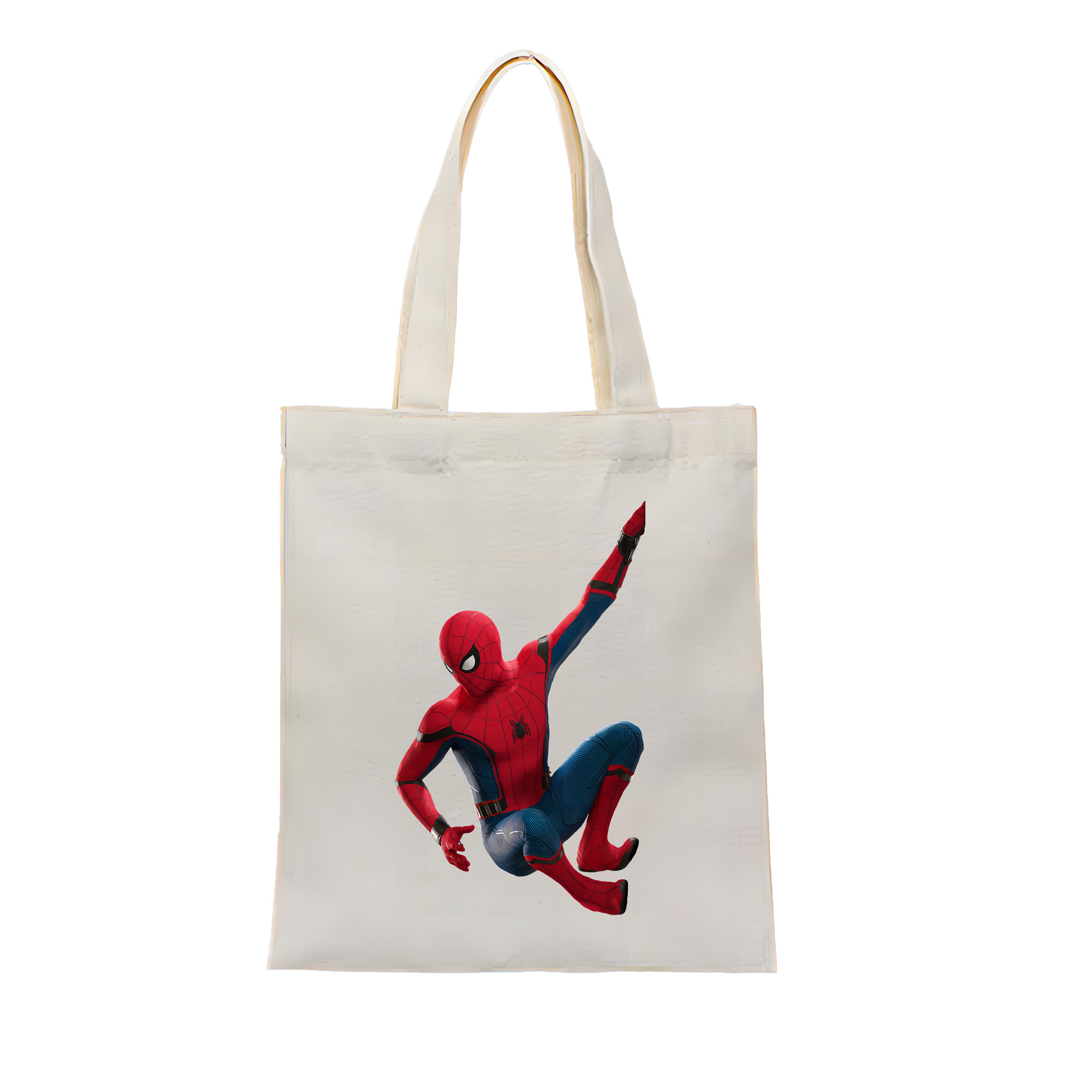 （画像用） Spider Man スパイダーマン 縦型キャンバス生地手提げバッグ　トートバッグ
