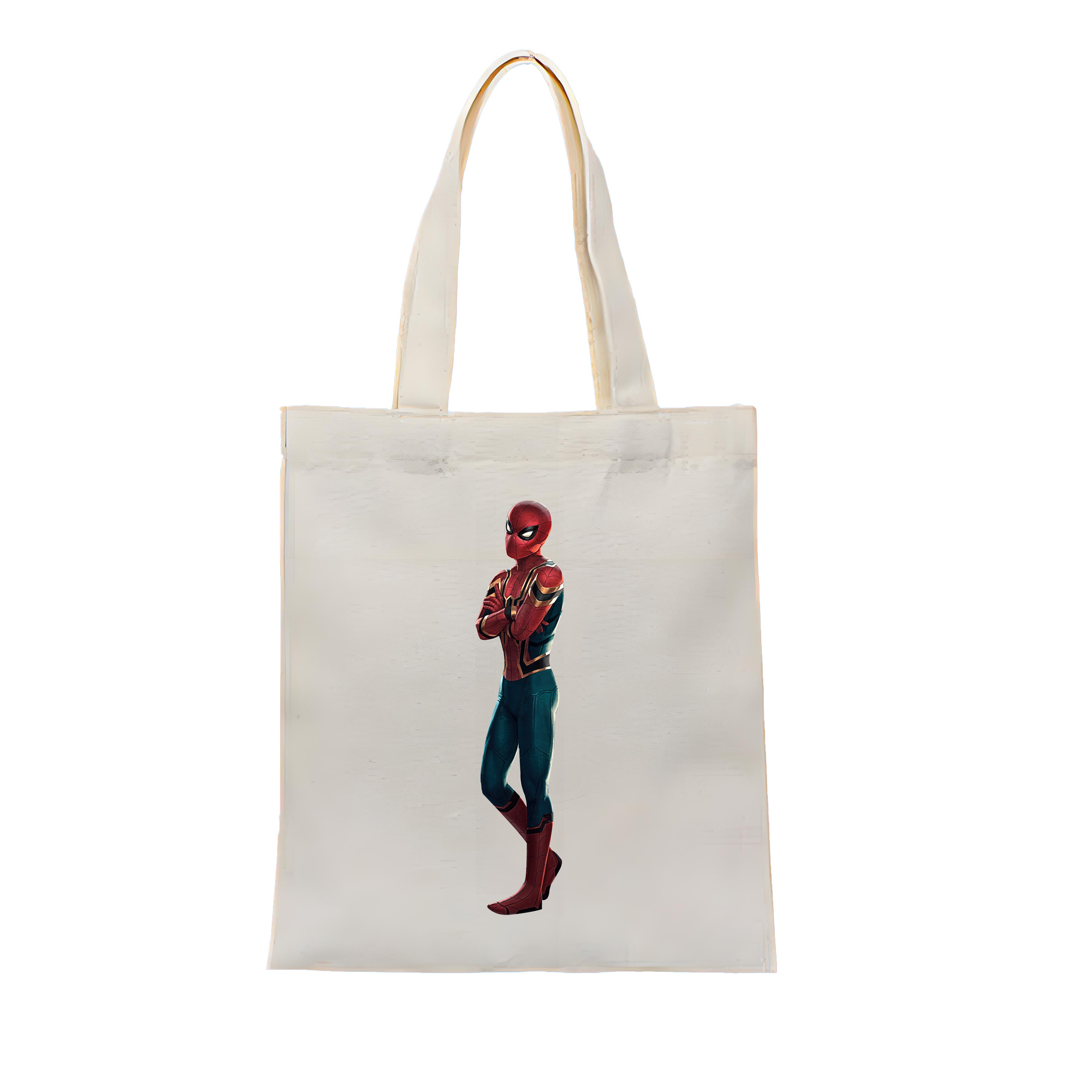 （画像用） Spider Man スパイダーマン 縦型キャンバス生地手提げバッグ　トートバッグ