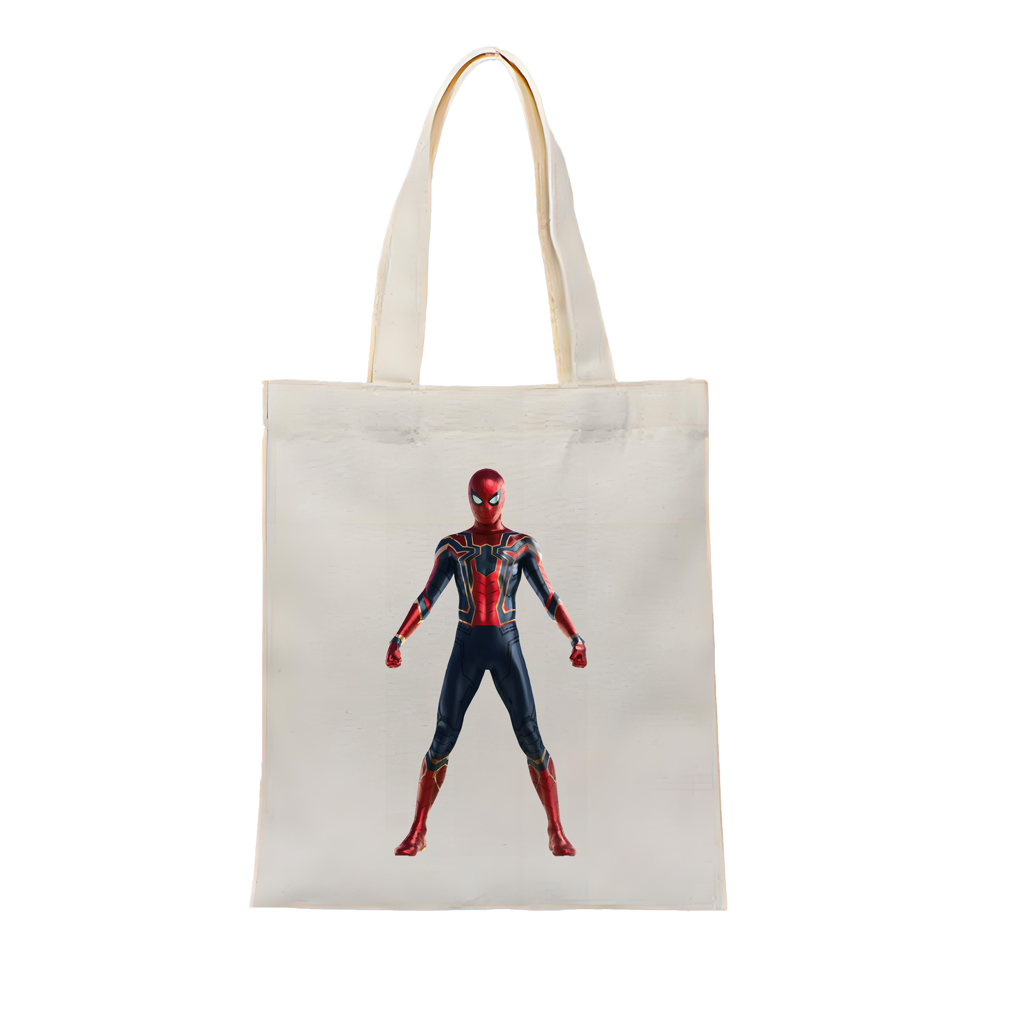 （画像用） Spider Man スパイダーマン 縦型キャンバス生地手提げバッグ　トートバッグ