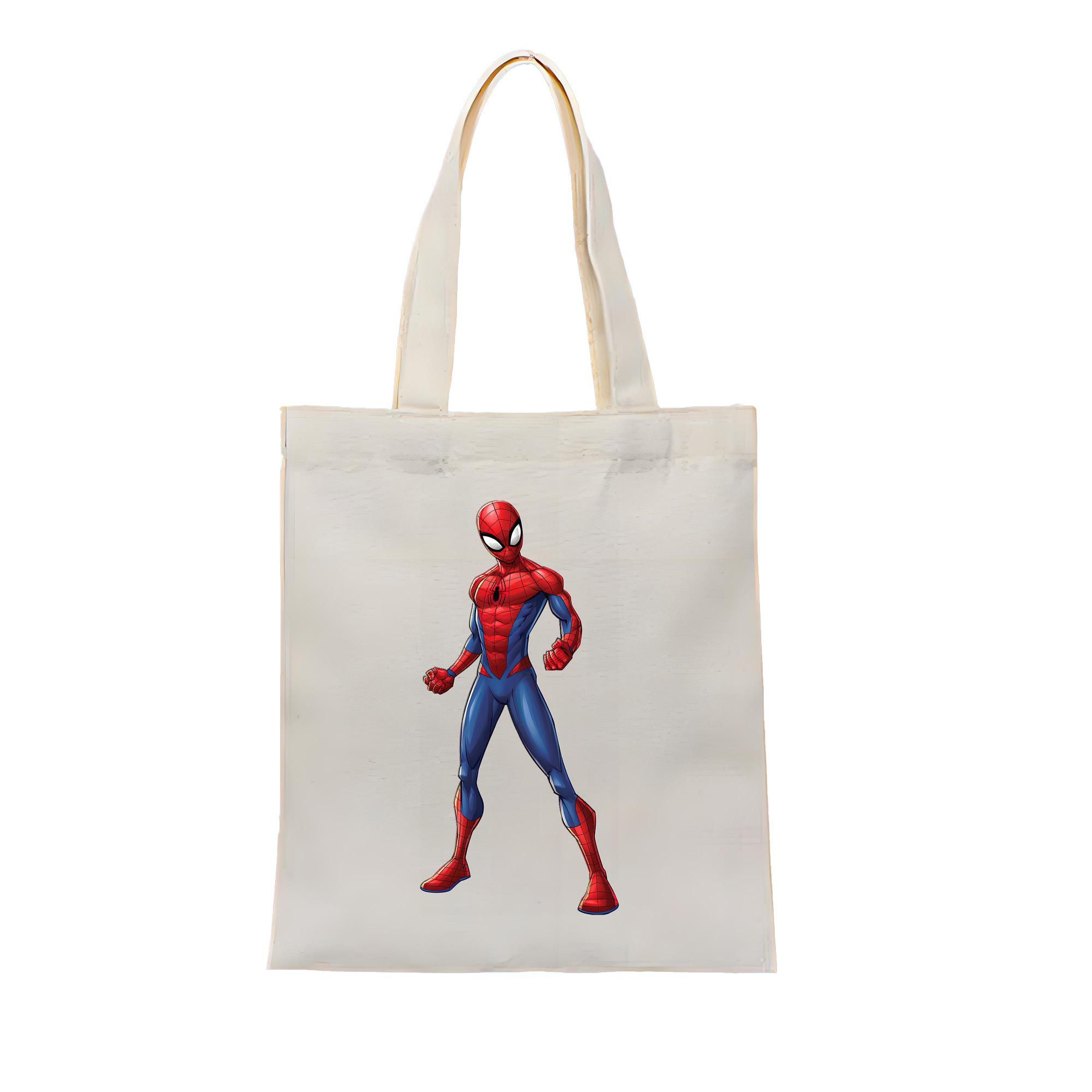 （画像用） Spider Man スパイダーマン 縦型キャンバス生地手提げバッグ　トートバッグ