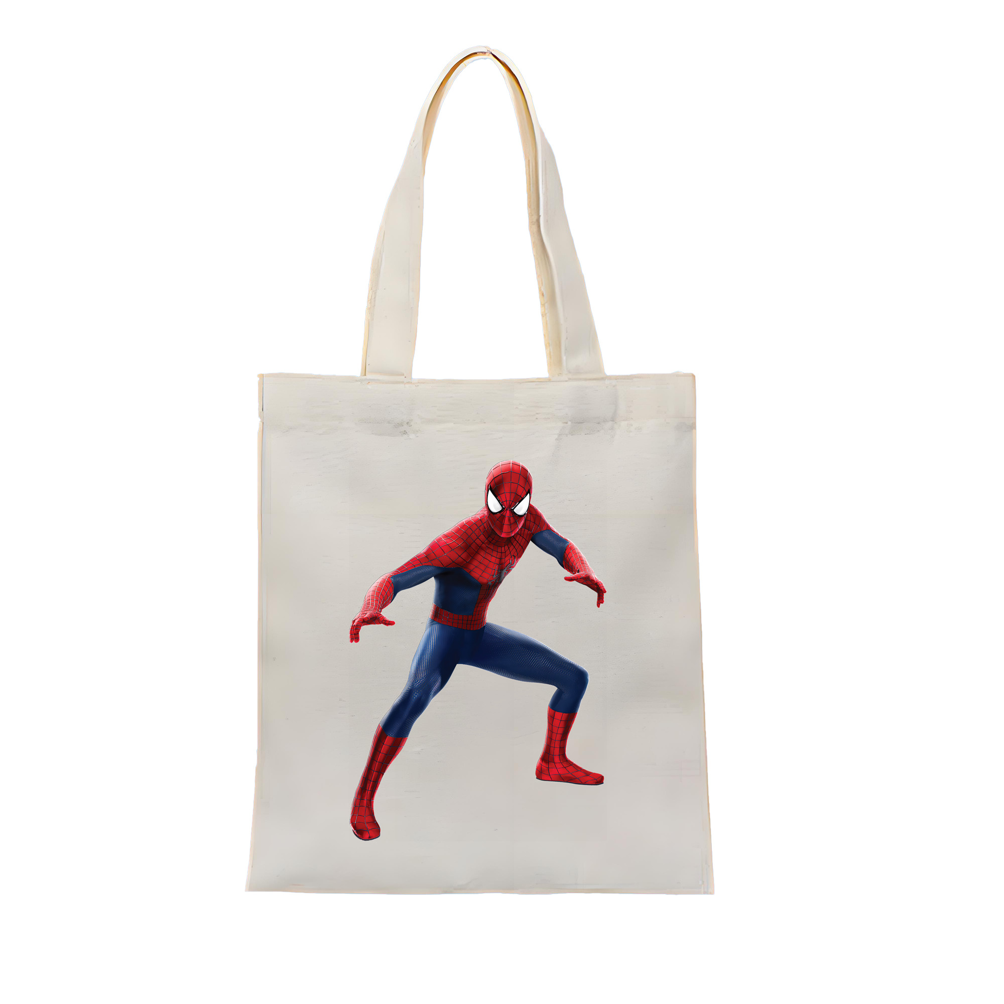 （画像用） Spider Man スパイダーマン 縦型キャンバス生地手提げバッグ　トートバッグ