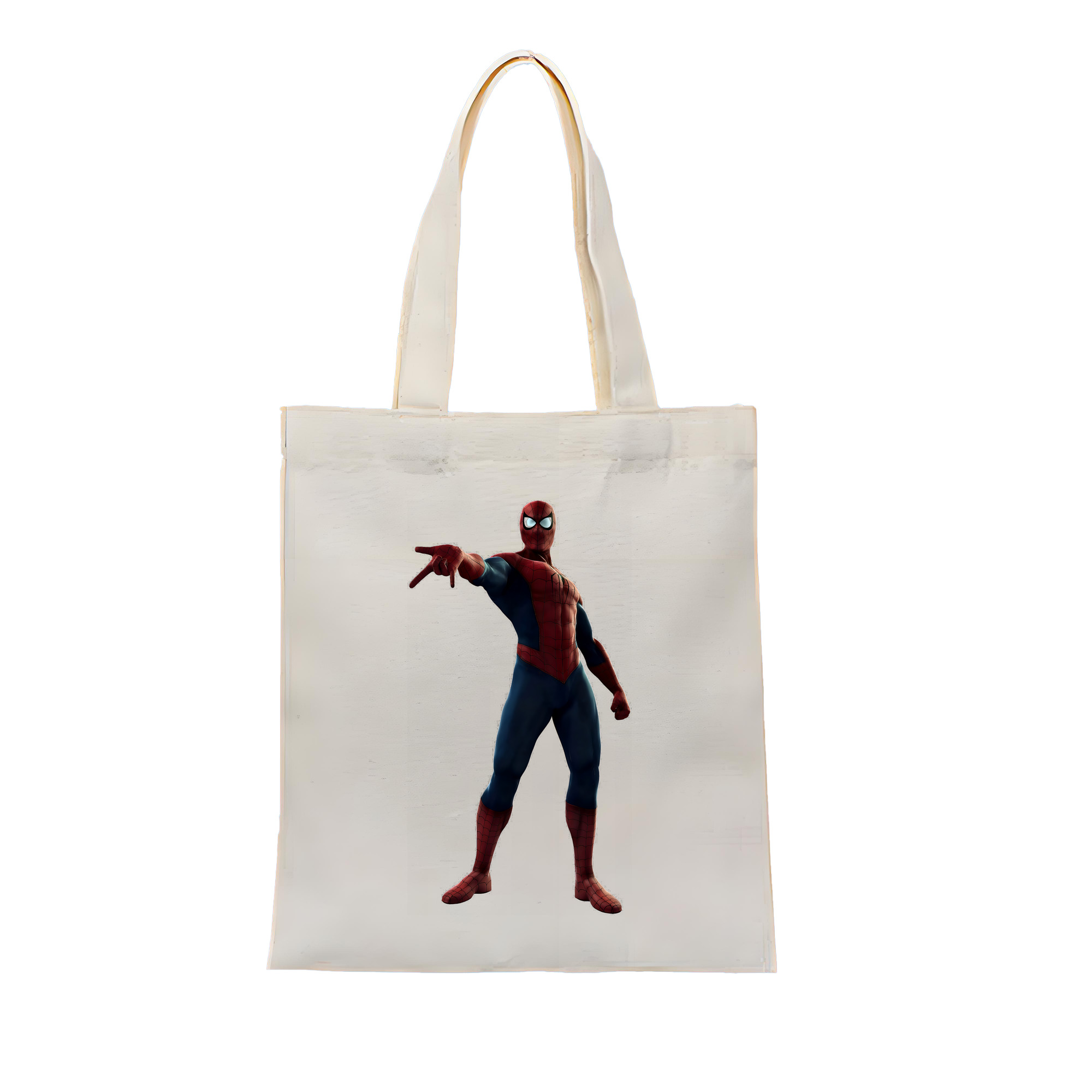 （画像用） Spider Man スパイダーマン 縦型キャンバス生地手提げバッグ　トートバッグ