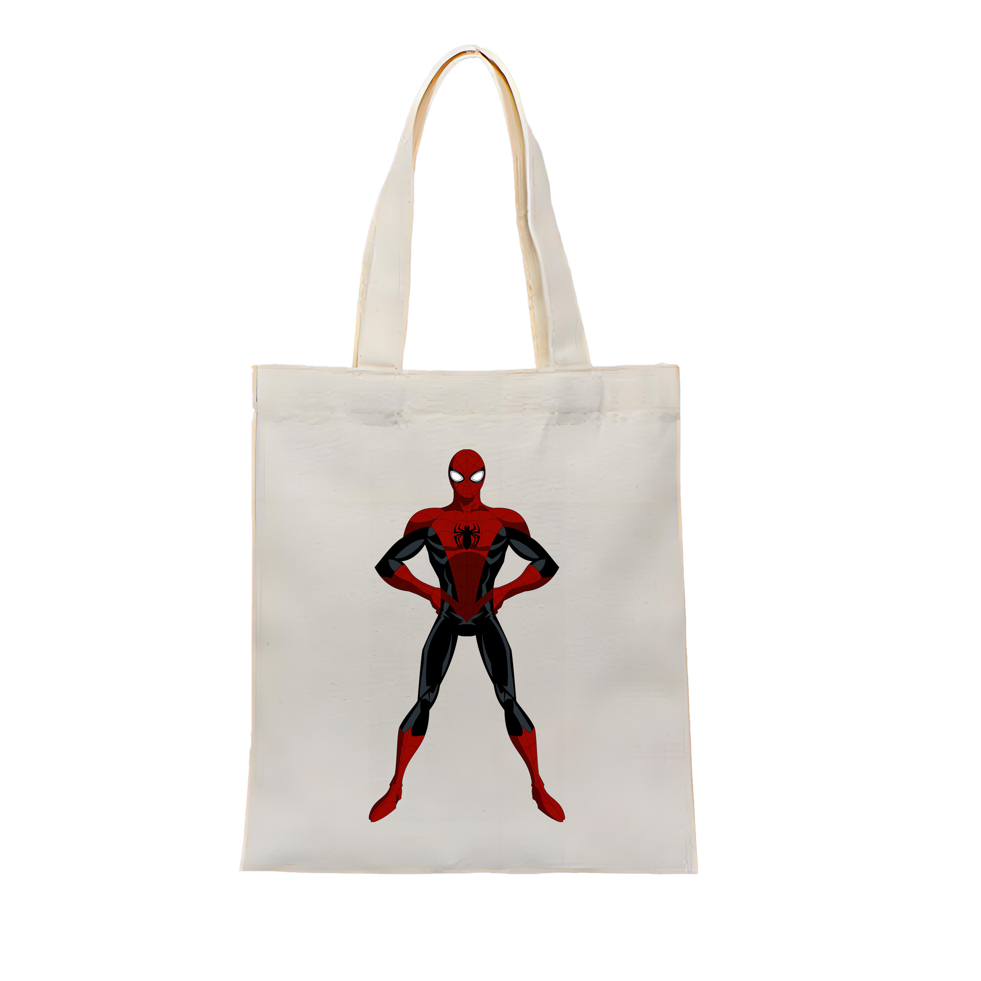 （画像用） Spider Man スパイダーマン 縦型キャンバス生地手提げバッグ　トートバッグ