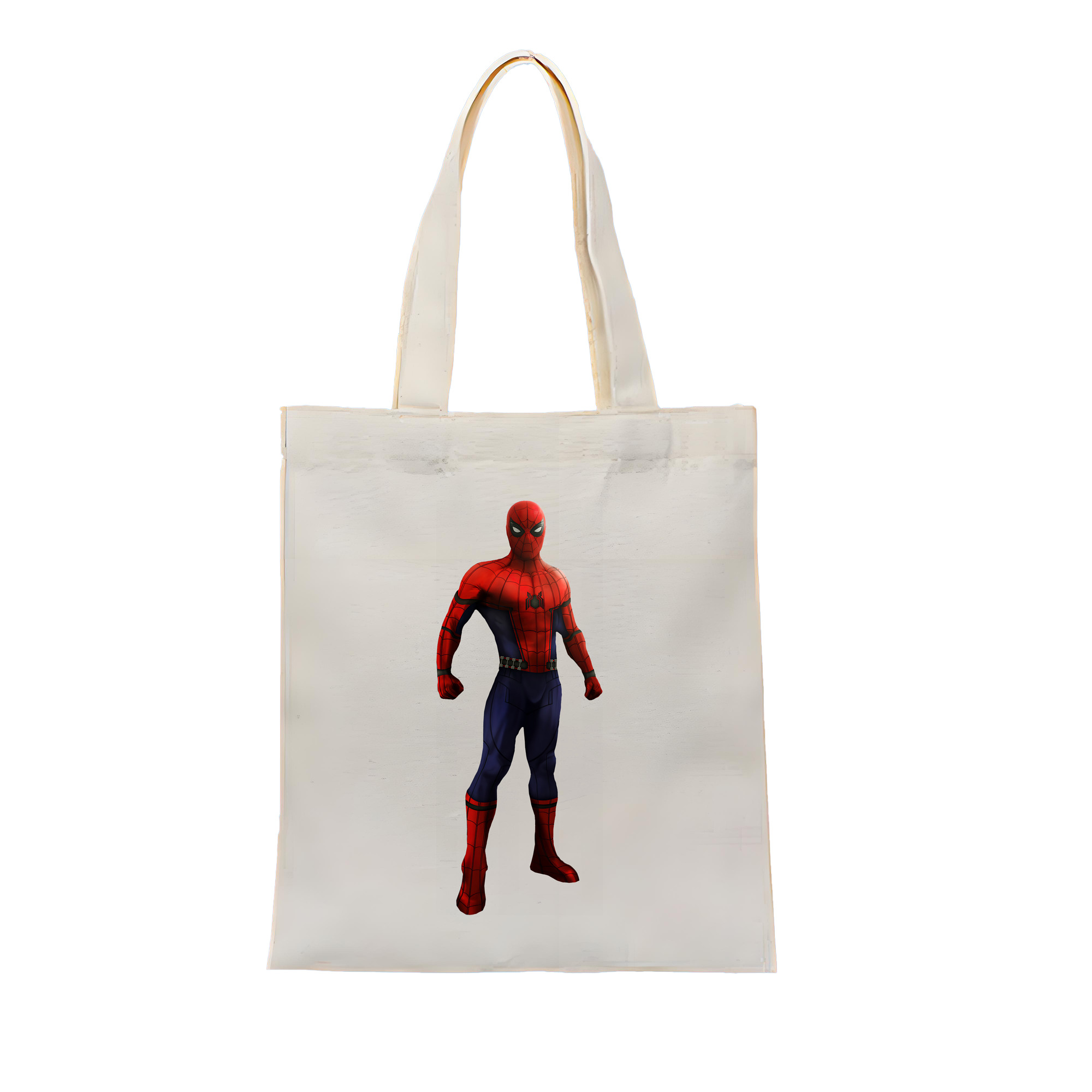 （画像用） Spider Man スパイダーマン 縦型キャンバス生地手提げバッグ　トートバッグ