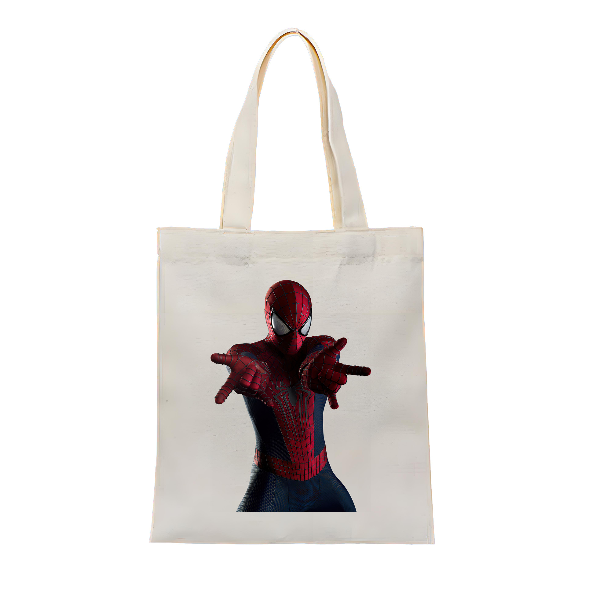 （画像用） Spider Man スパイダーマン 縦型キャンバス生地手提げバッグ　トートバッグ