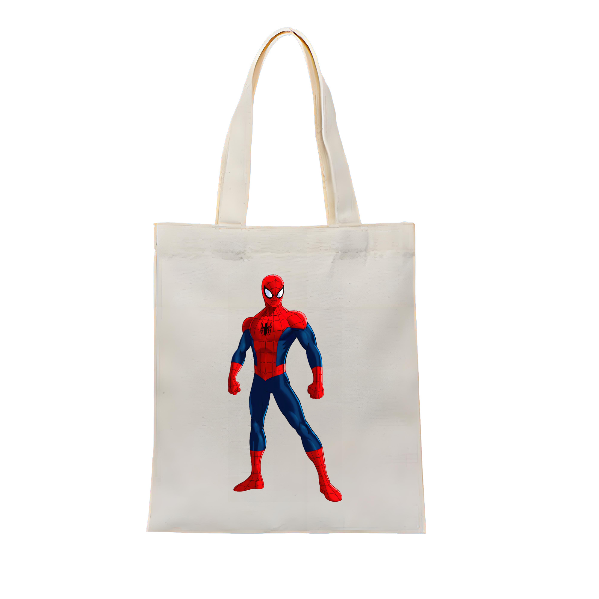 （画像用） Spider Man スパイダーマン 縦型キャンバス生地手提げバッグ　トートバッグ