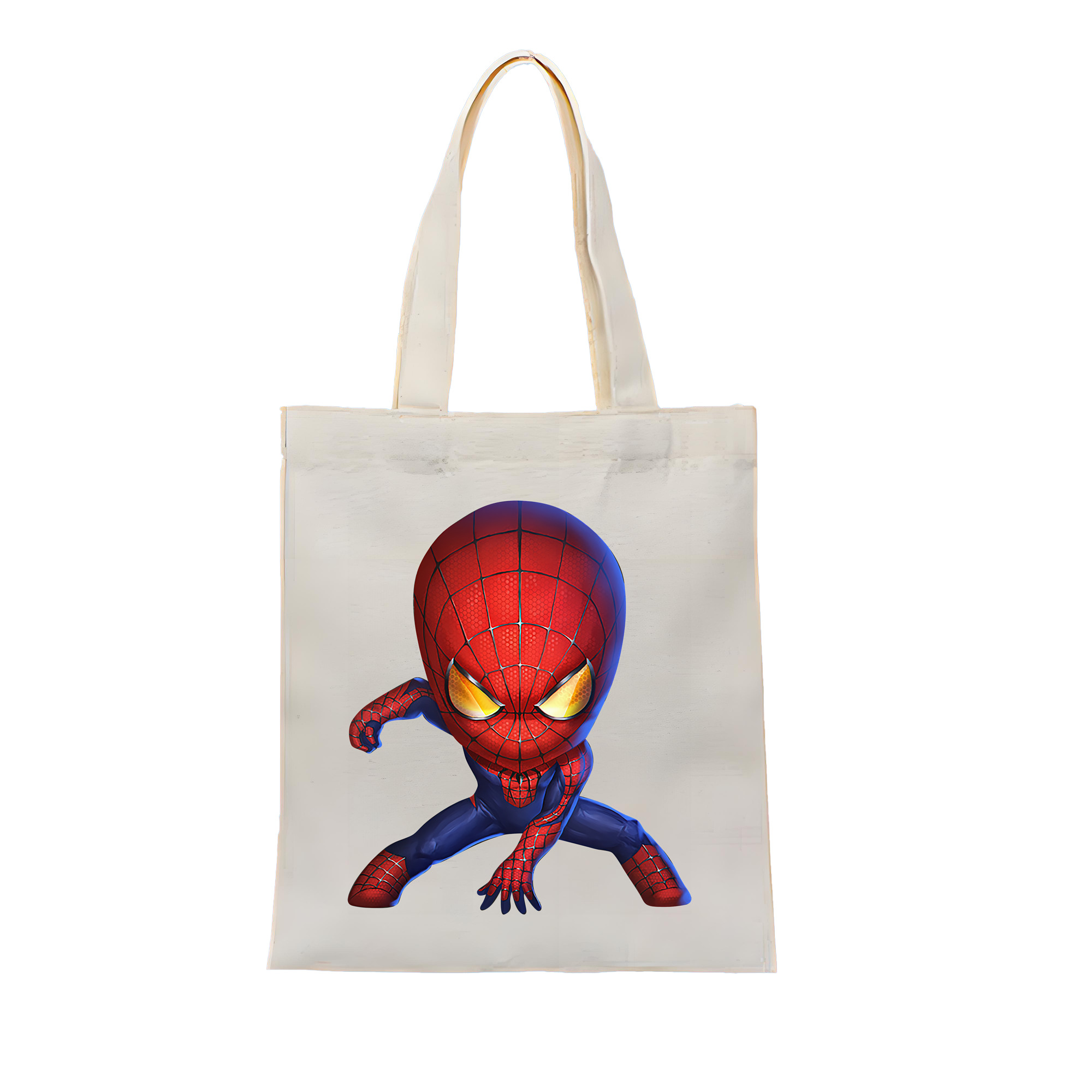 （画像用） Spider Man スパイダーマン 縦型キャンバス生地手提げバッグ　トートバッグ