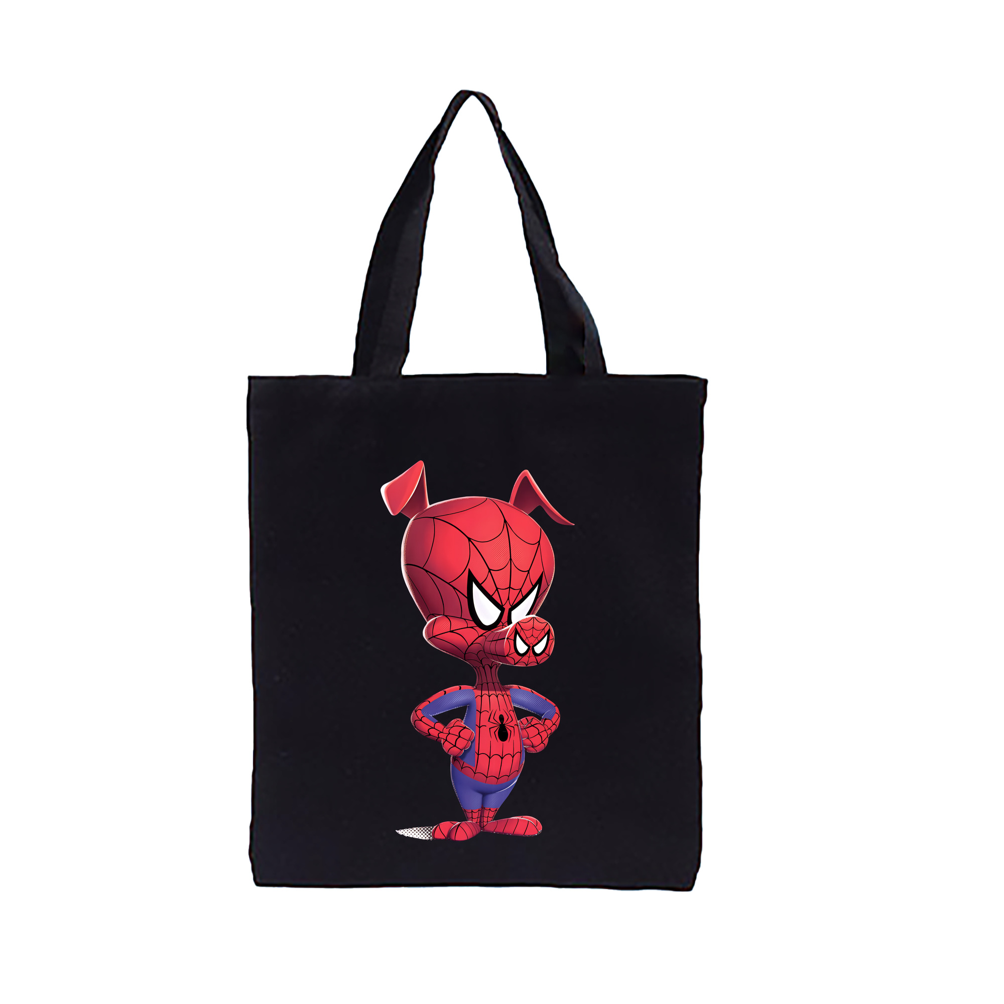 （画像用） Spider Man スパイダーマン 縦型キャンバス生地手提げバッグ　トートバッグ