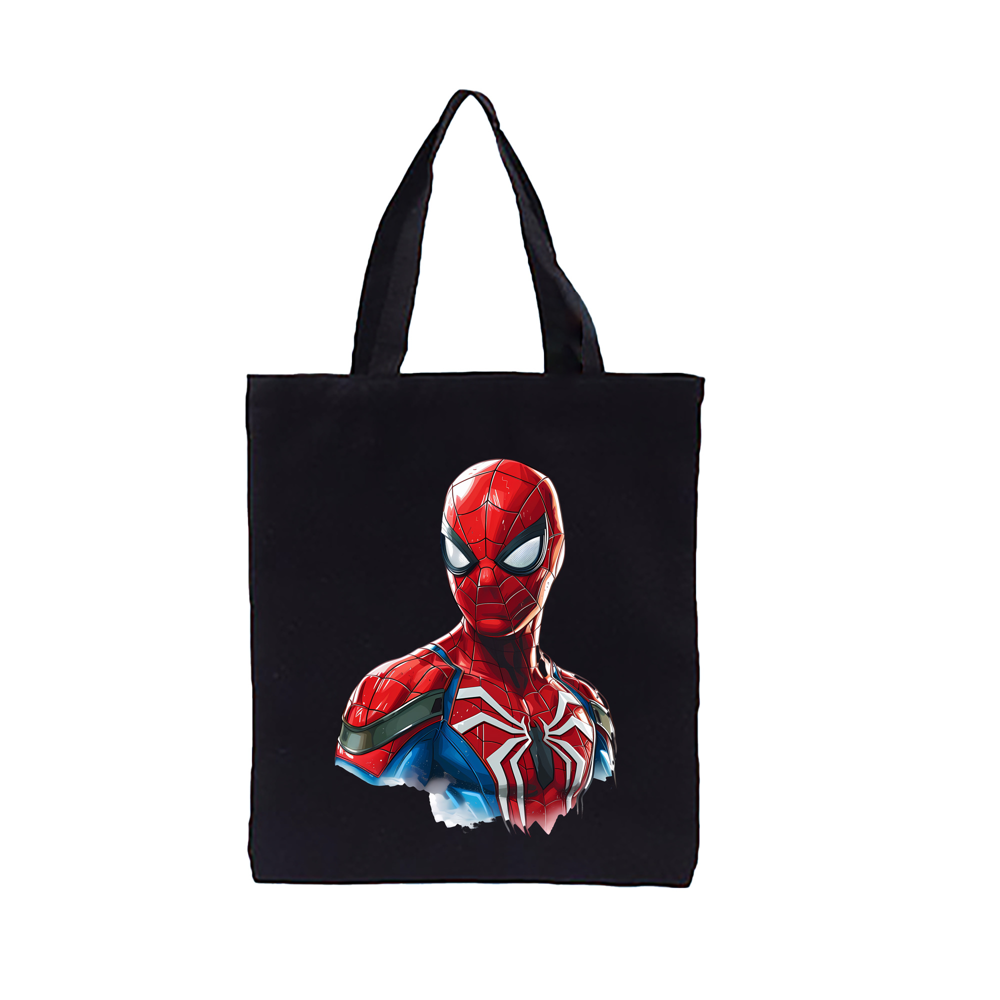 （画像用） Spider Man スパイダーマン 縦型キャンバス生地手提げバッグ　トートバッグ