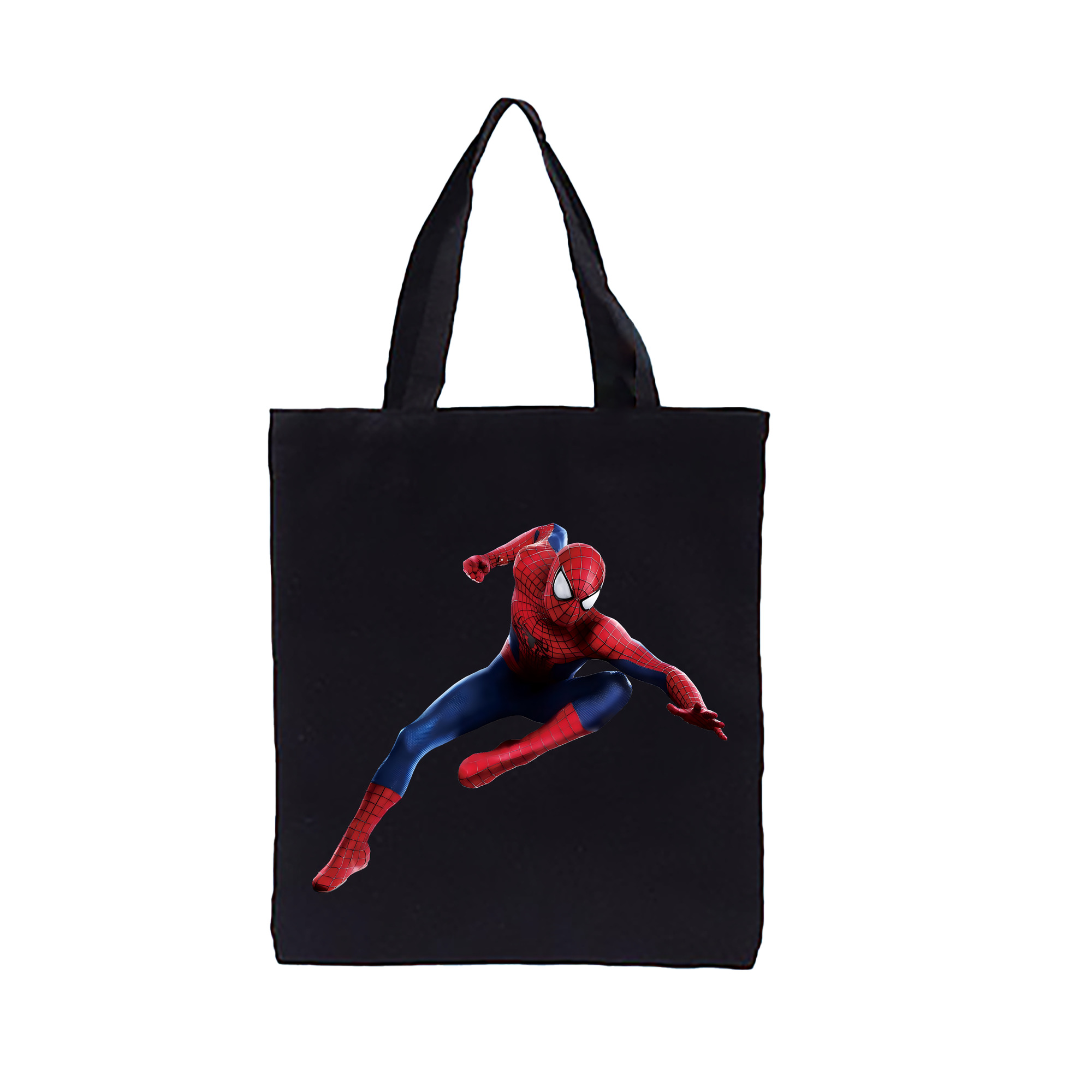 （画像用） Spider Man スパイダーマン 縦型キャンバス生地手提げバッグ　トートバッグ