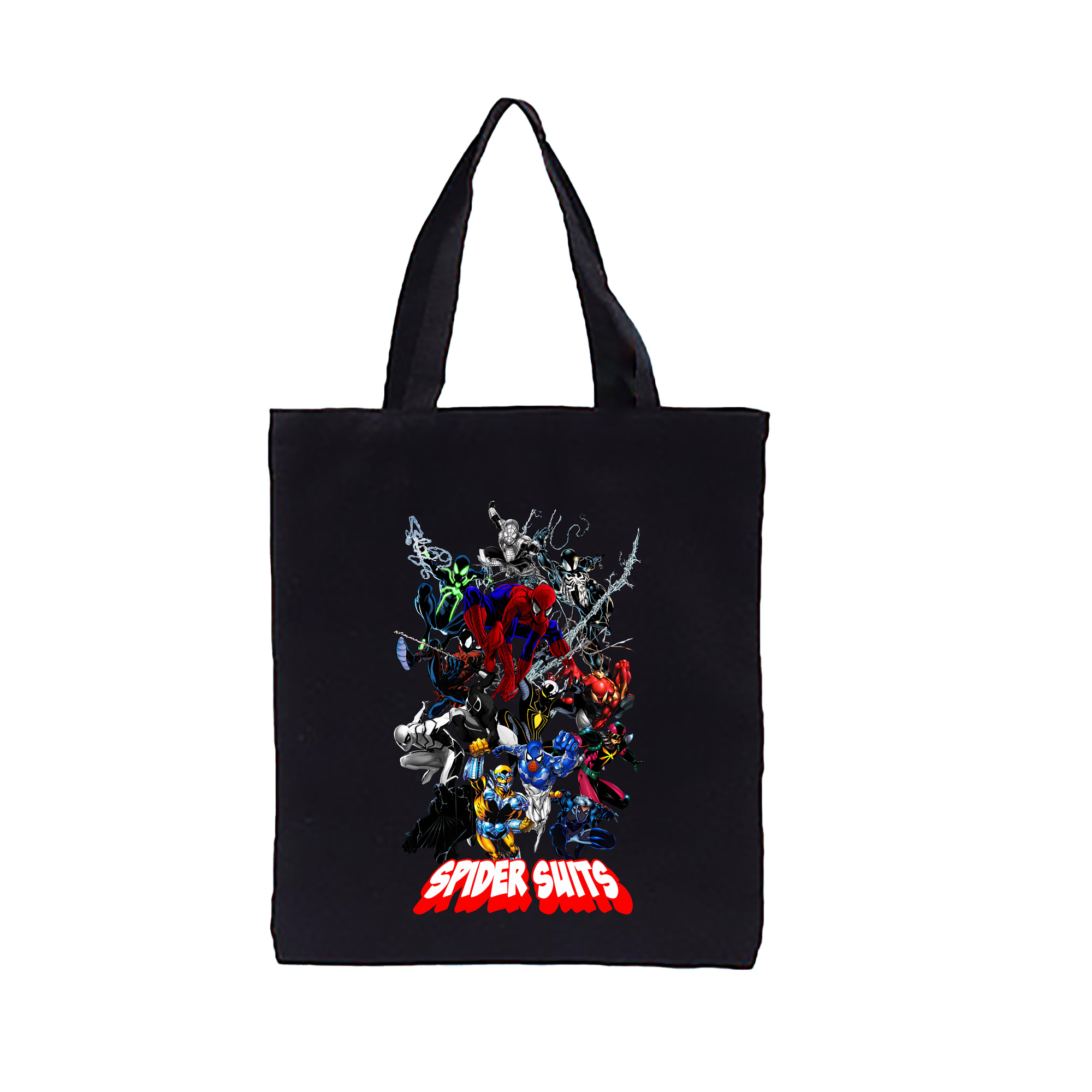 （画像用） Spider Man スパイダーマン 縦型キャンバス生地手提げバッグ　トートバッグ