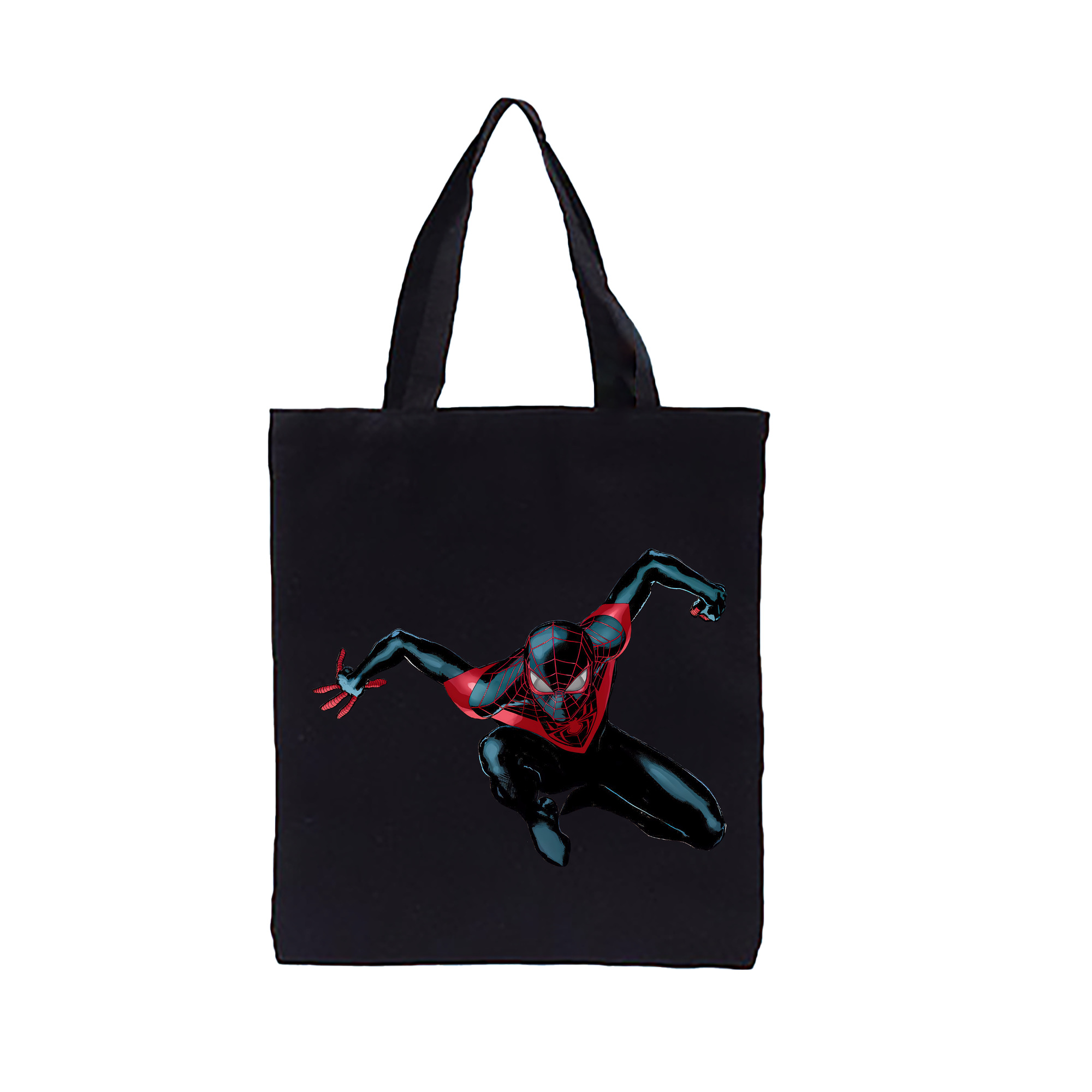 （画像用） Spider Man スパイダーマン 縦型キャンバス生地手提げバッグ　トートバッグ