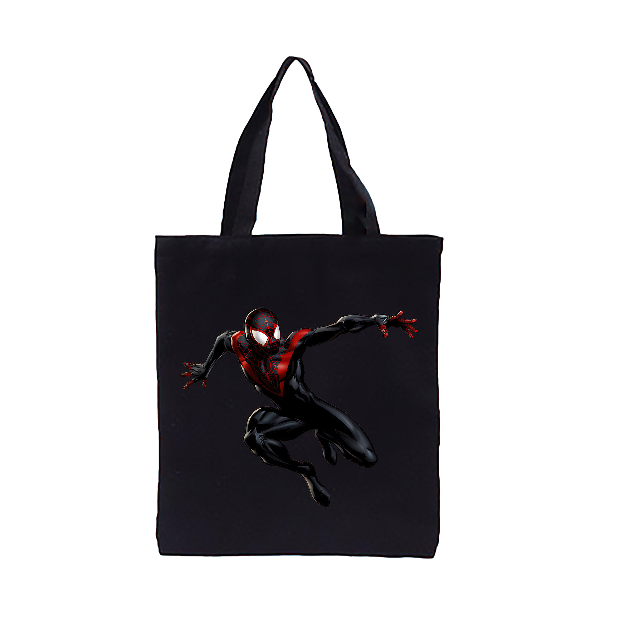 （画像用） Spider Man スパイダーマン 縦型キャンバス生地手提げバッグ　トートバッグ