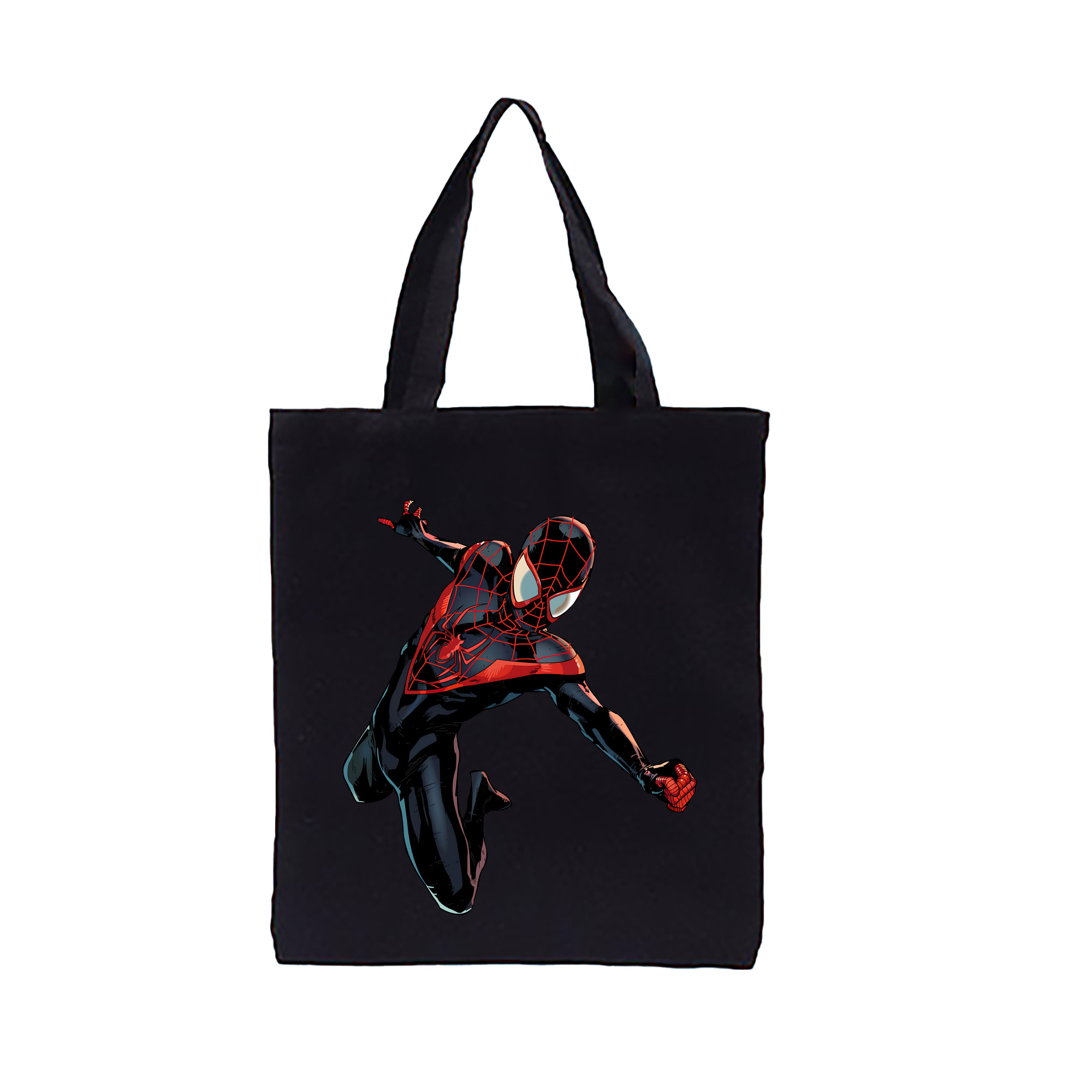 （画像用） Spider Man スパイダーマン 縦型キャンバス生地手提げバッグ　トートバッグ
