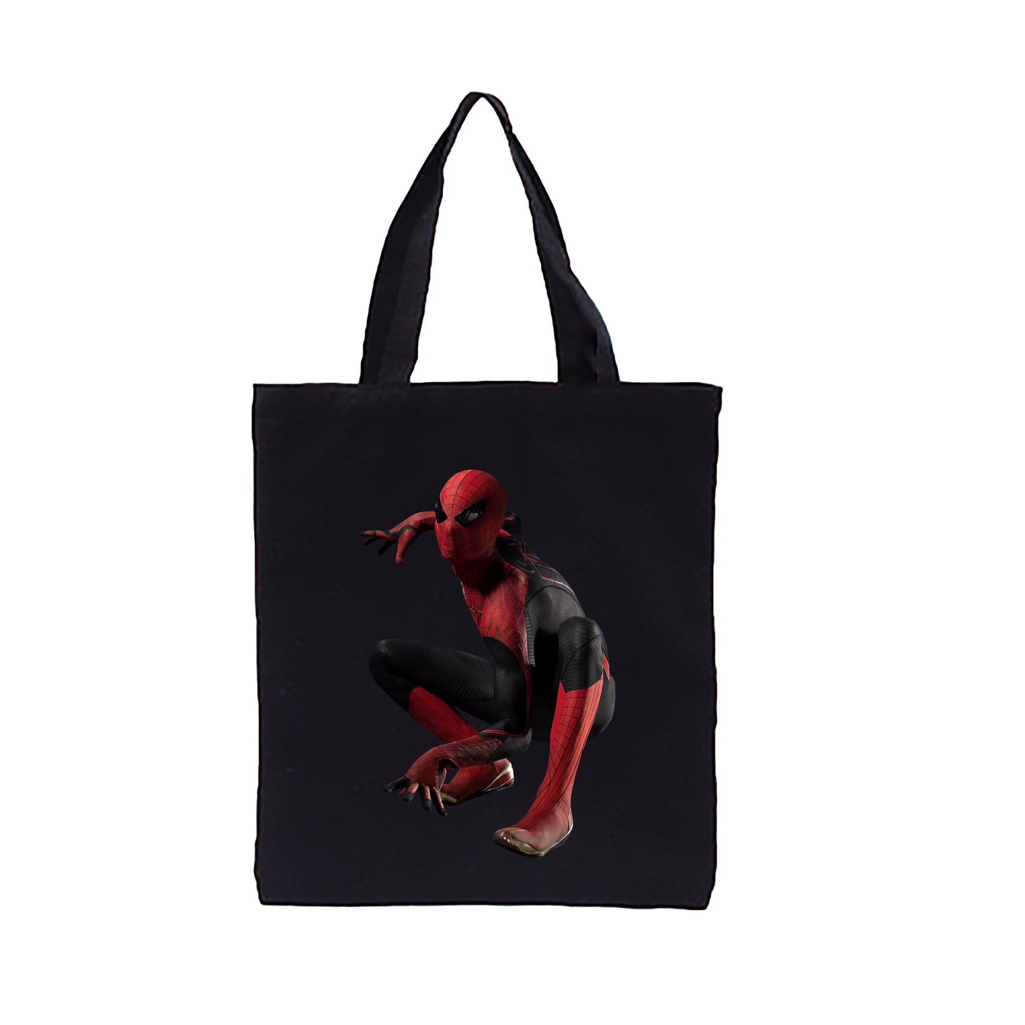 （画像用） Spider Man スパイダーマン 縦型キャンバス生地手提げバッグ　トートバッグ