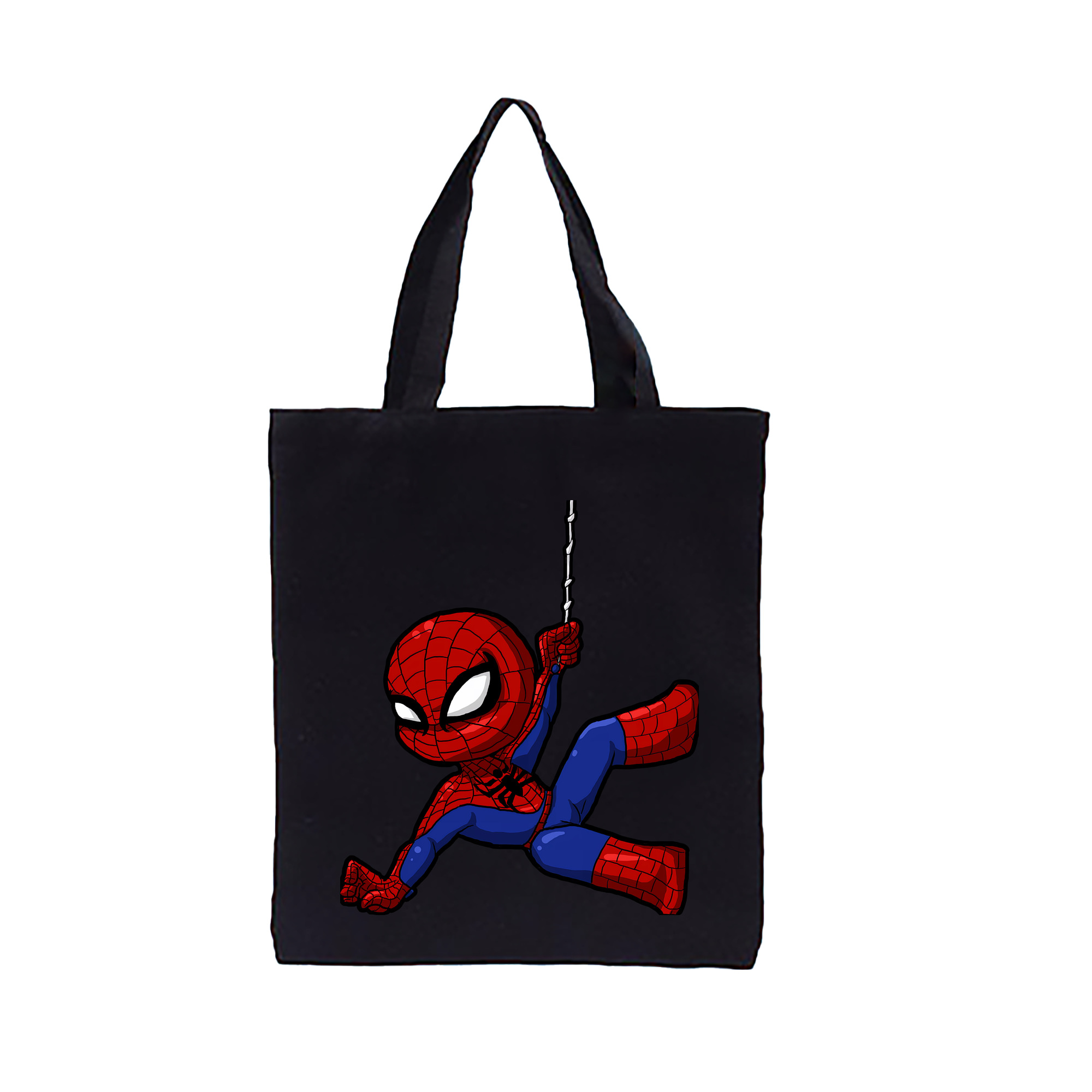 （画像用） Spider Man スパイダーマン 縦型キャンバス生地手提げバッグ　トートバッグ