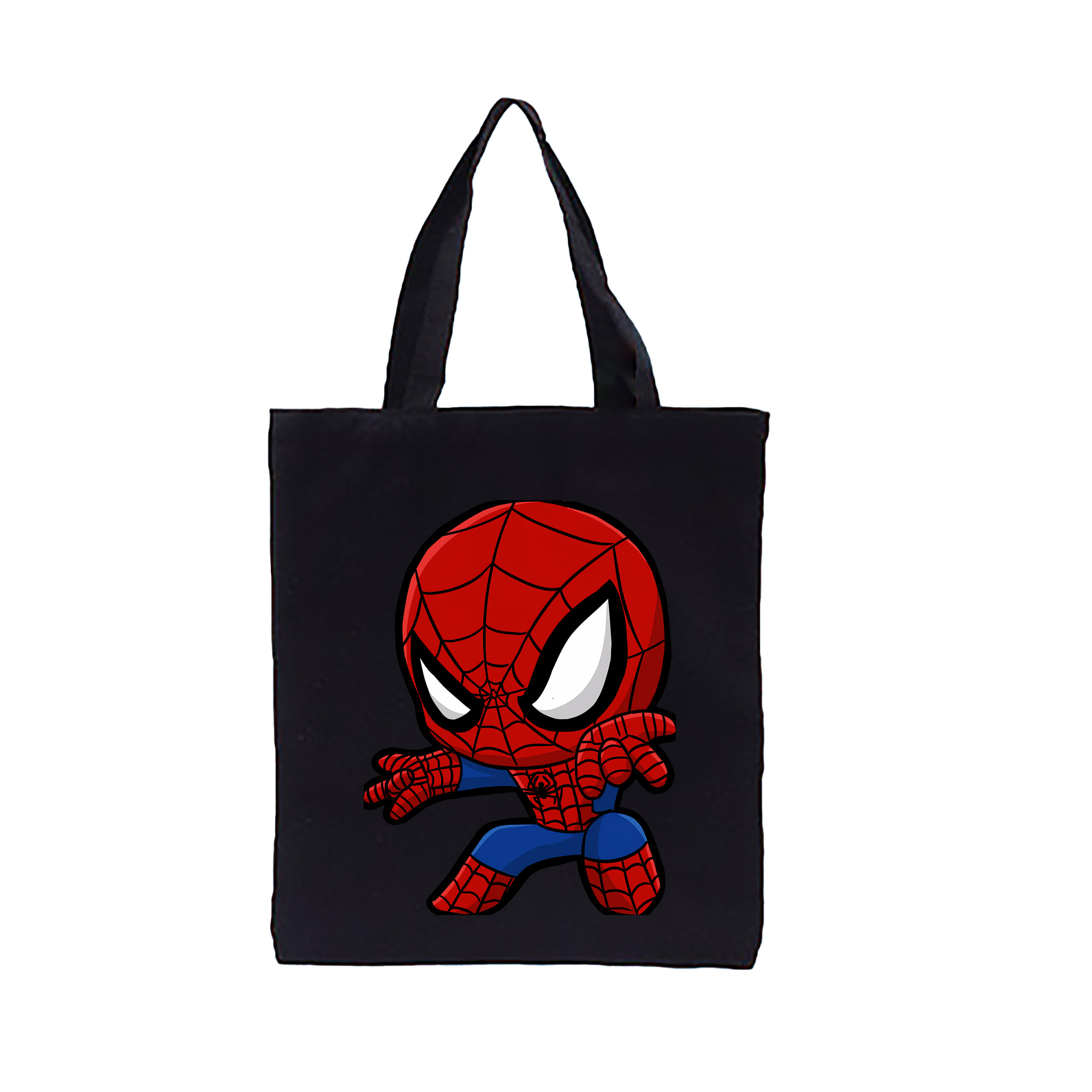 （画像用） Spider Man スパイダーマン 縦型キャンバス生地手提げバッグ　トートバッグ