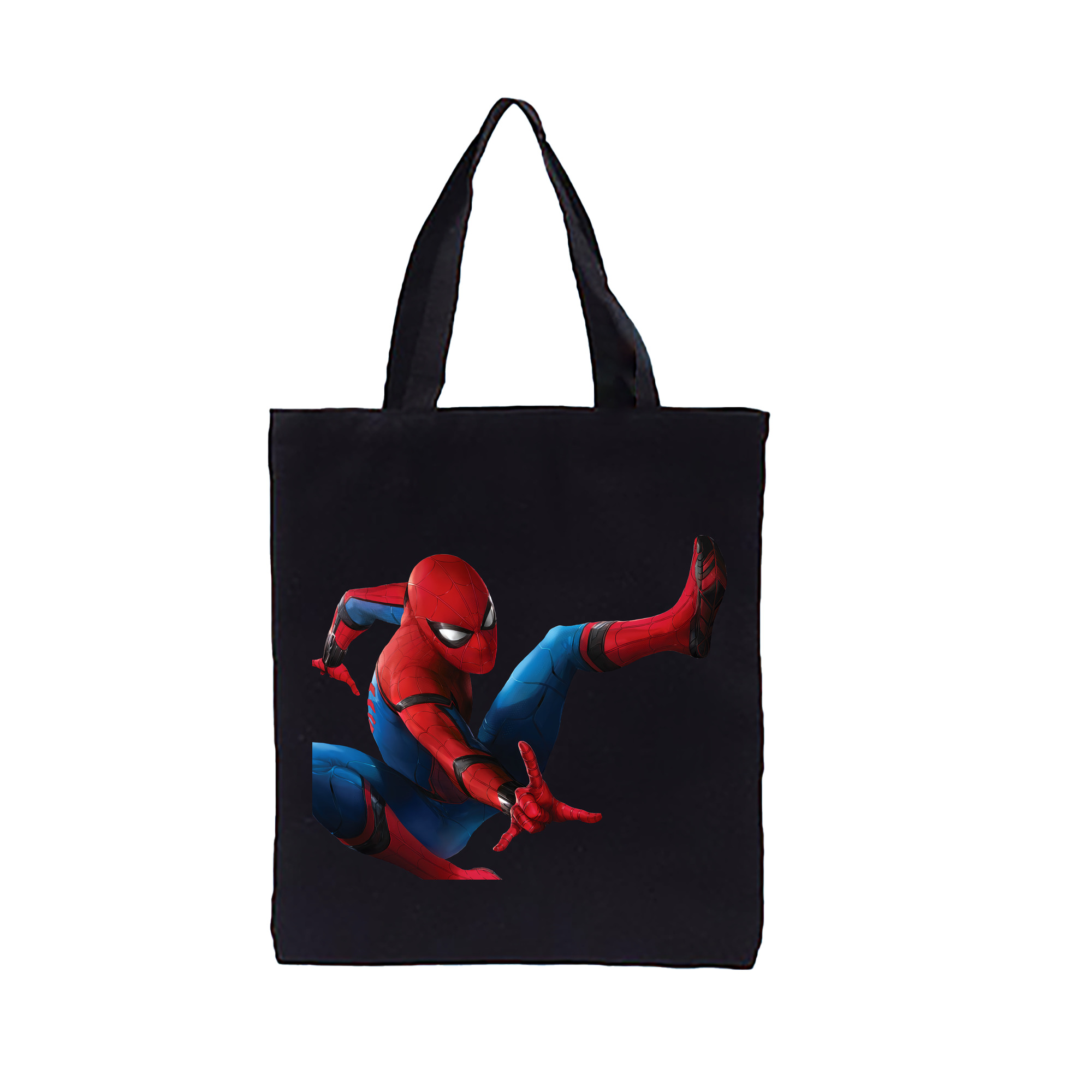 （画像用） Spider Man スパイダーマン 縦型キャンバス生地手提げバッグ　トートバッグ