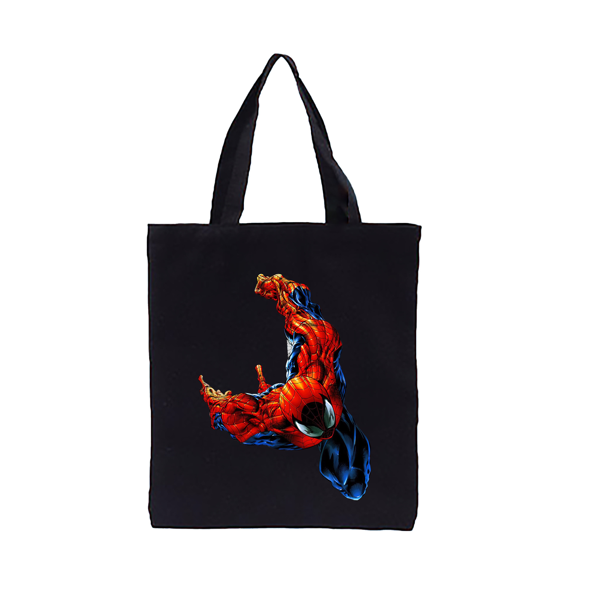 （画像用） Spider Man スパイダーマン 縦型キャンバス生地手提げバッグ　トートバッグ
