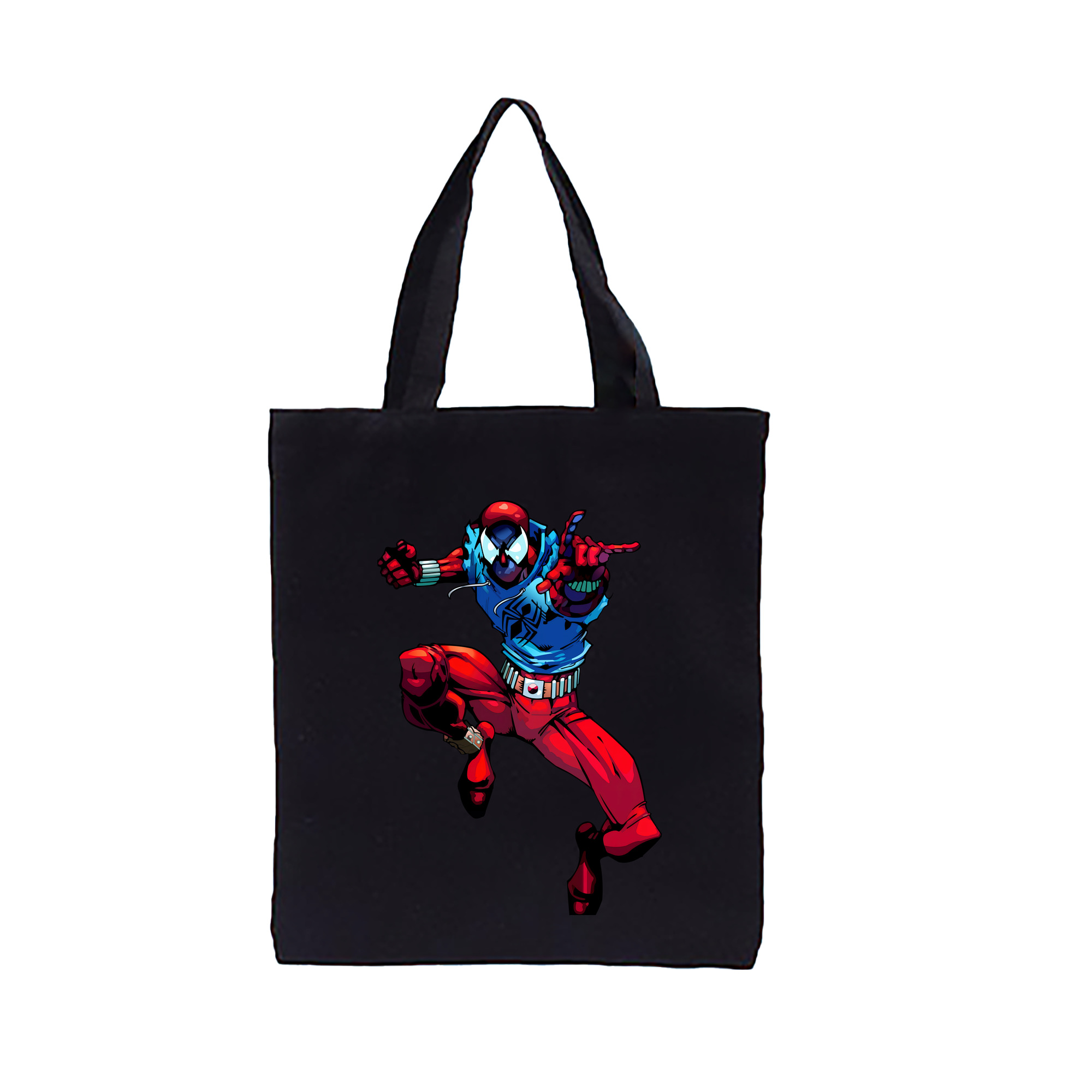 （画像用） Spider Man スパイダーマン 縦型キャンバス生地手提げバッグ　トートバッグ