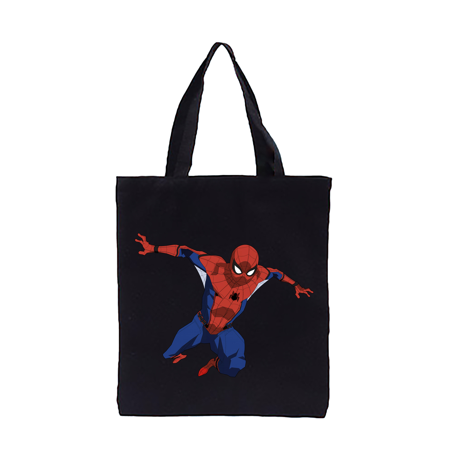 （画像用） Spider Man スパイダーマン 縦型キャンバス生地手提げバッグ　トートバッグ