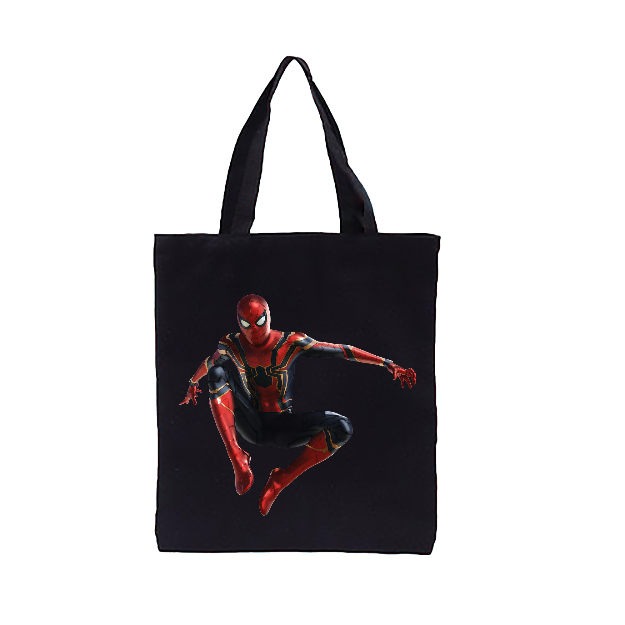 （画像用） Spider Man スパイダーマン 縦型キャンバス生地手提げバッグ　トートバッグ