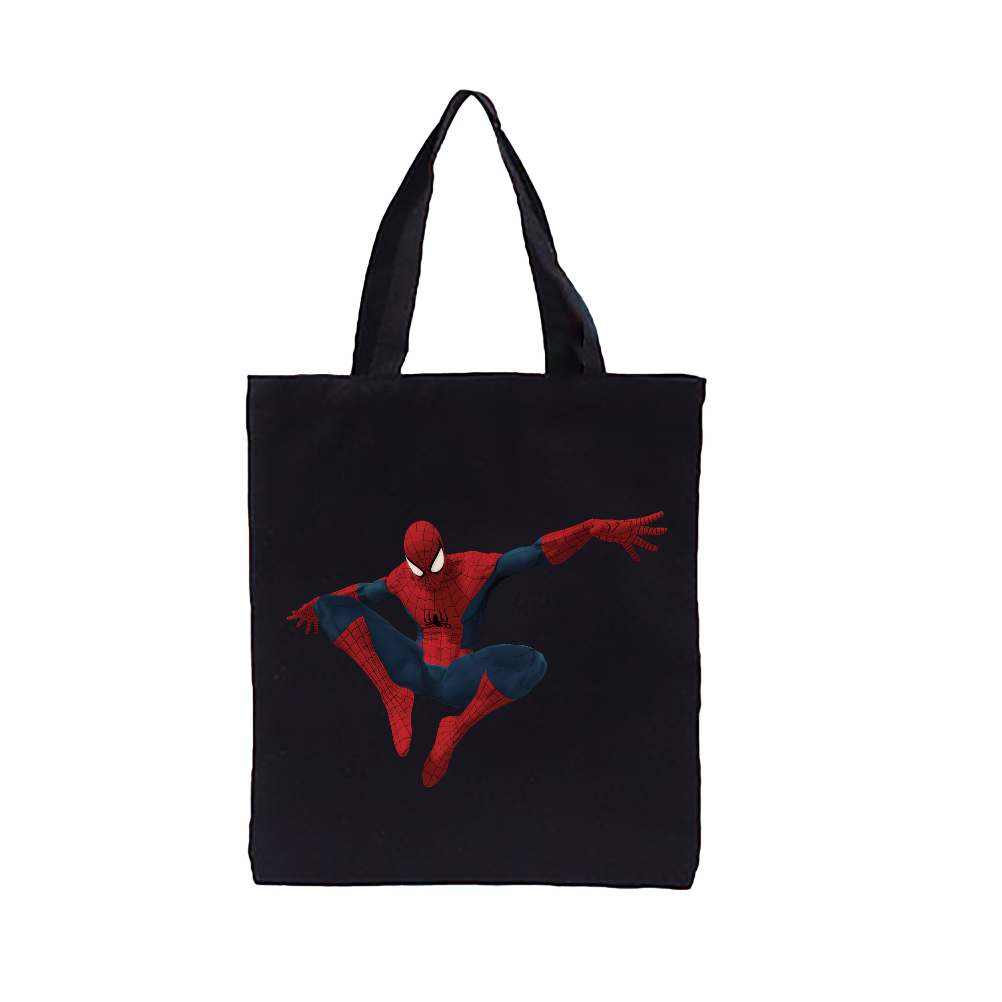 （画像用） Spider Man スパイダーマン 縦型キャンバス生地手提げバッグ　トートバッグ