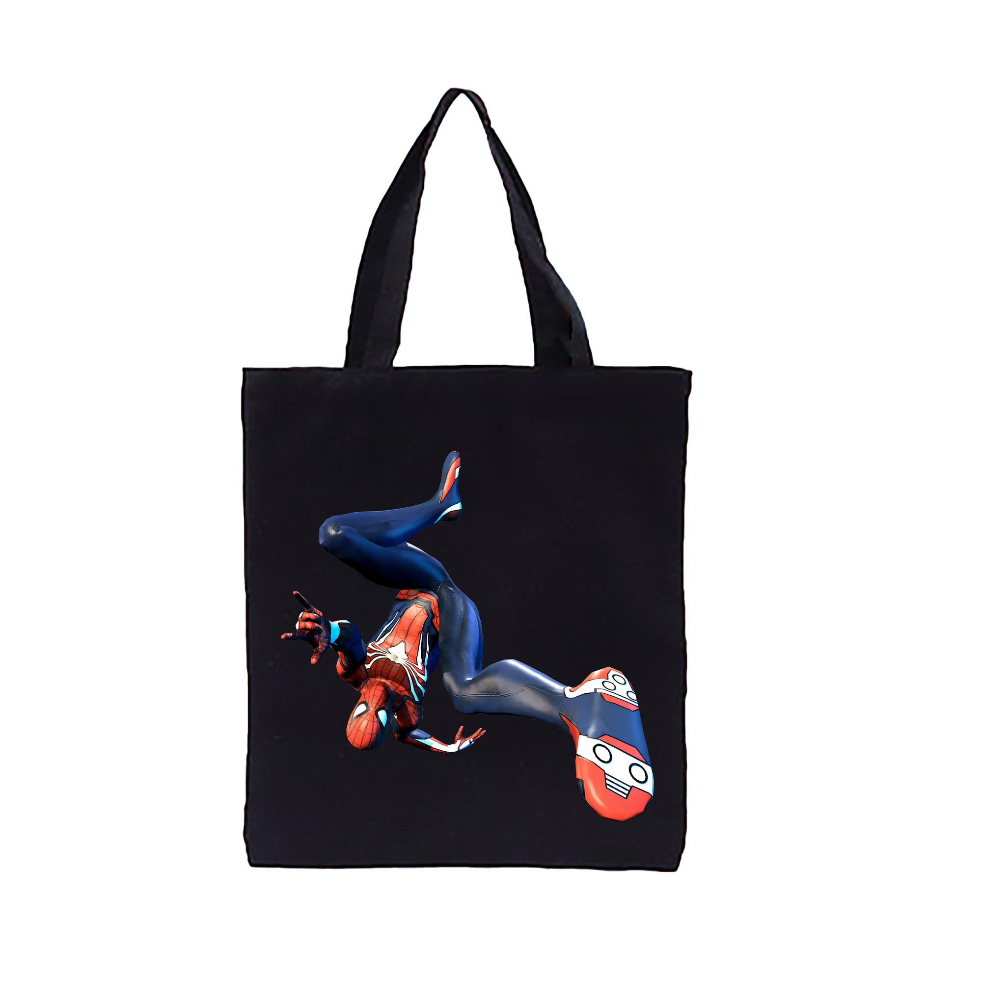 （画像用） Spider Man スパイダーマン 縦型キャンバス生地手提げバッグ　トートバッグ