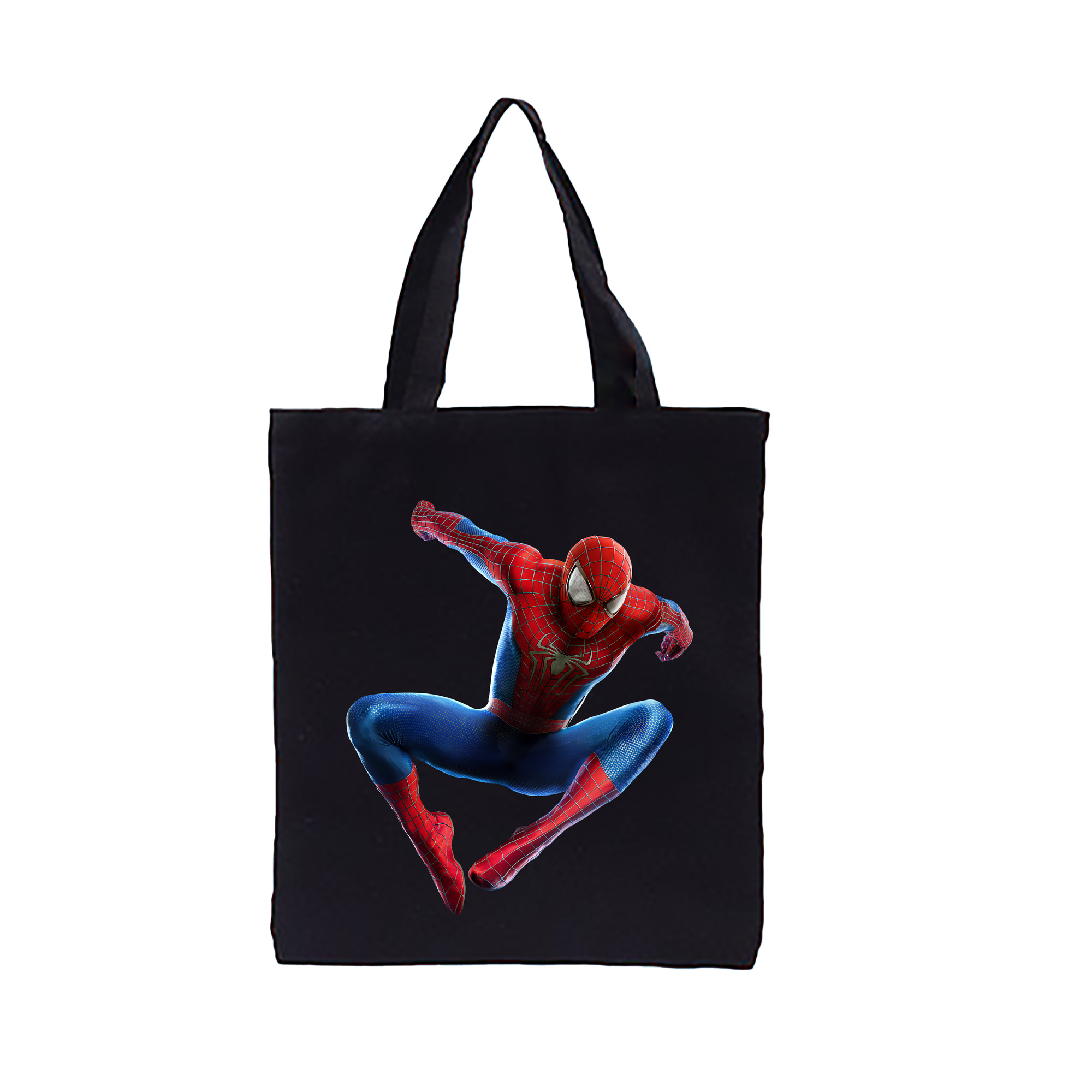 （画像用） Spider Man スパイダーマン 縦型キャンバス生地手提げバッグ　トートバッグ