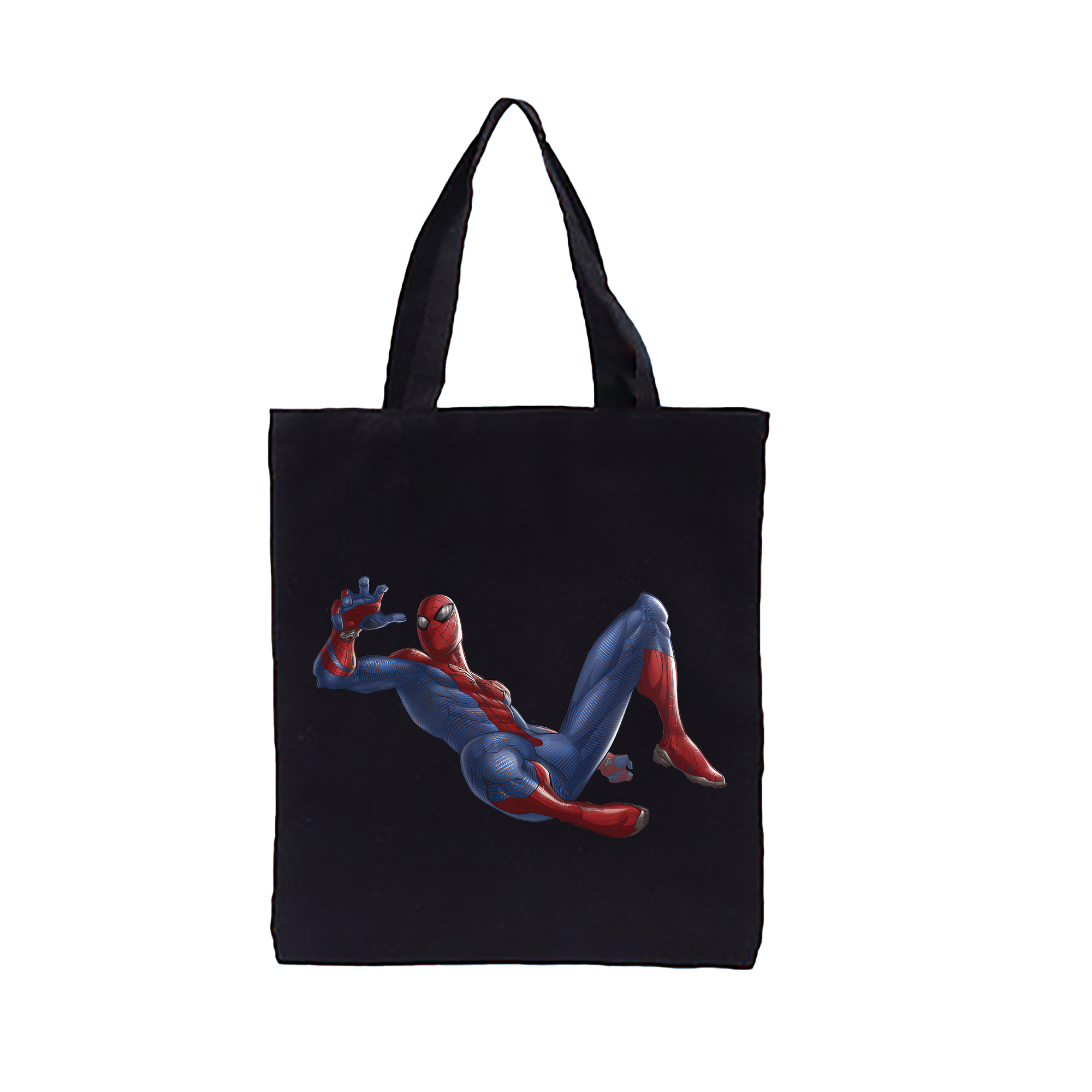 （画像用） Spider Man スパイダーマン 縦型キャンバス生地手提げバッグ　トートバッグ