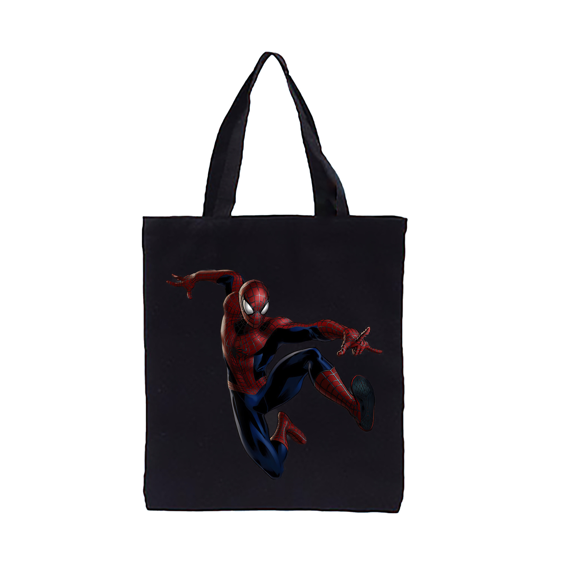 （画像用） Spider Man スパイダーマン 縦型キャンバス生地手提げバッグ　トートバッグ