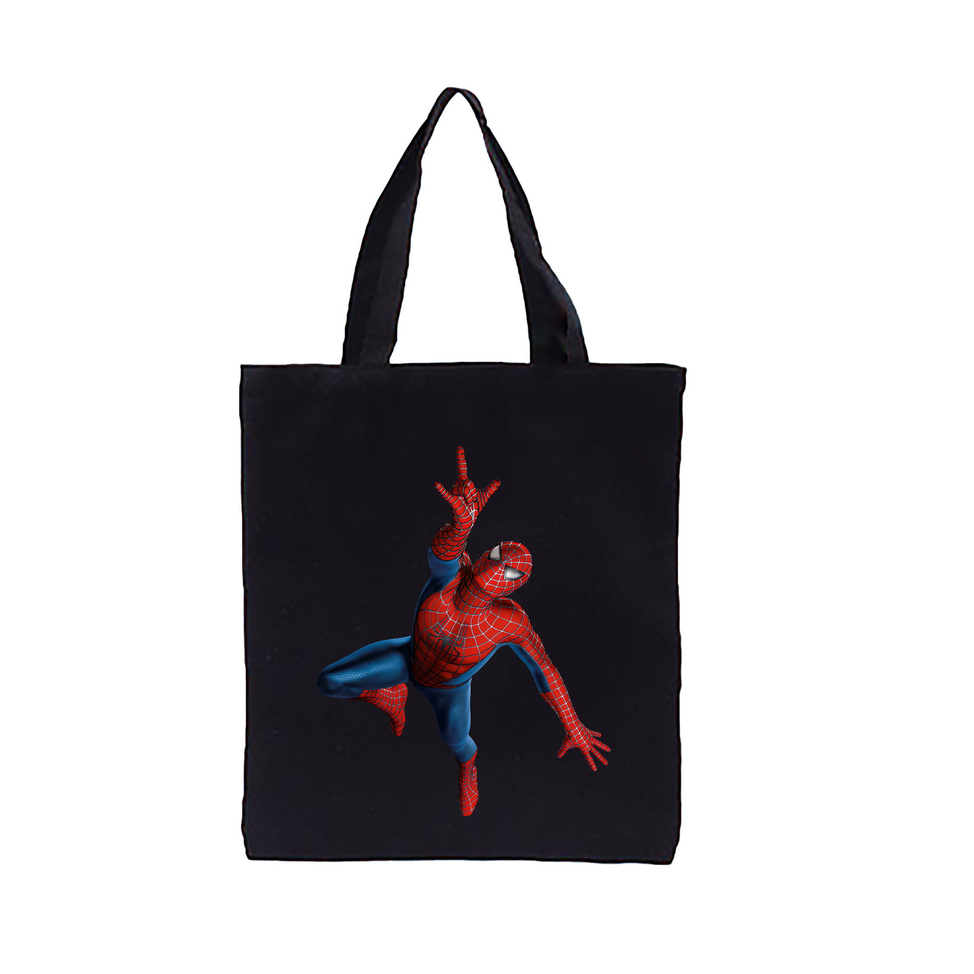 （画像用） Spider Man スパイダーマン 縦型キャンバス生地手提げバッグ　トートバッグ