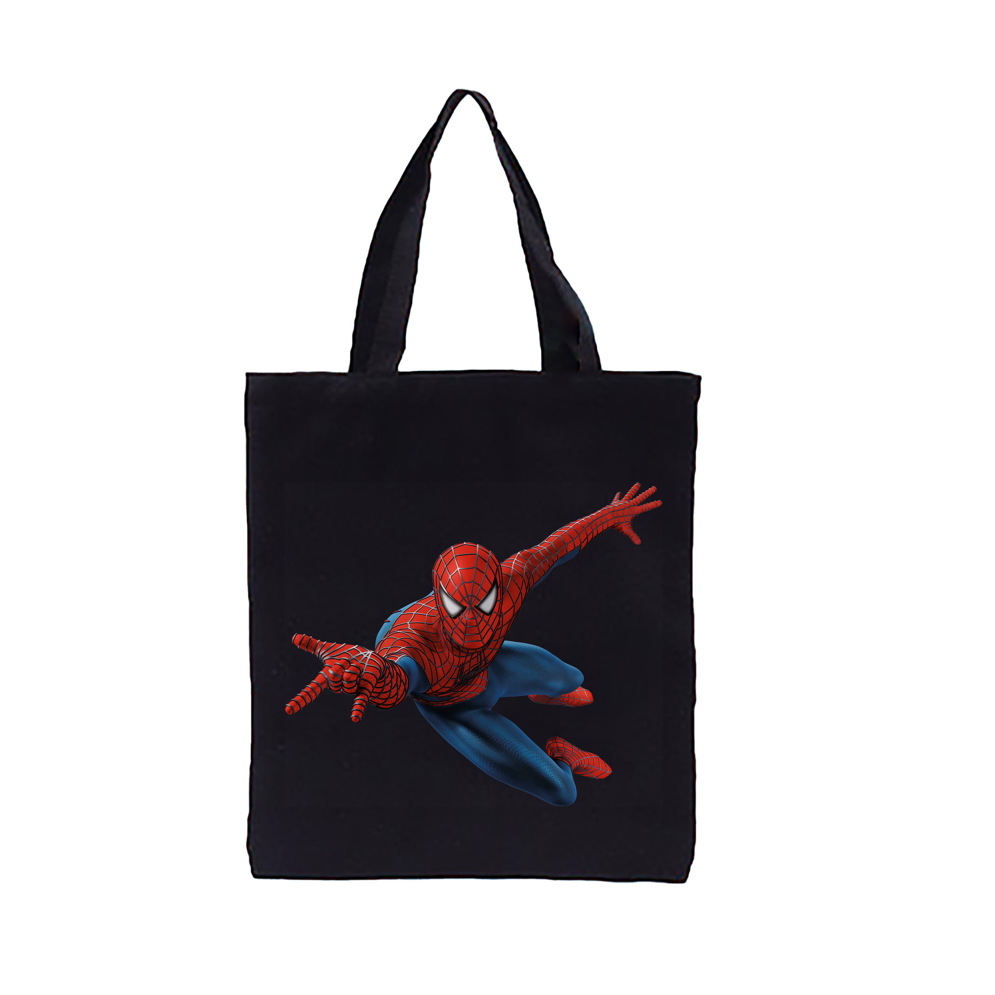 （画像用） Spider Man スパイダーマン 縦型キャンバス生地手提げバッグ　トートバッグ