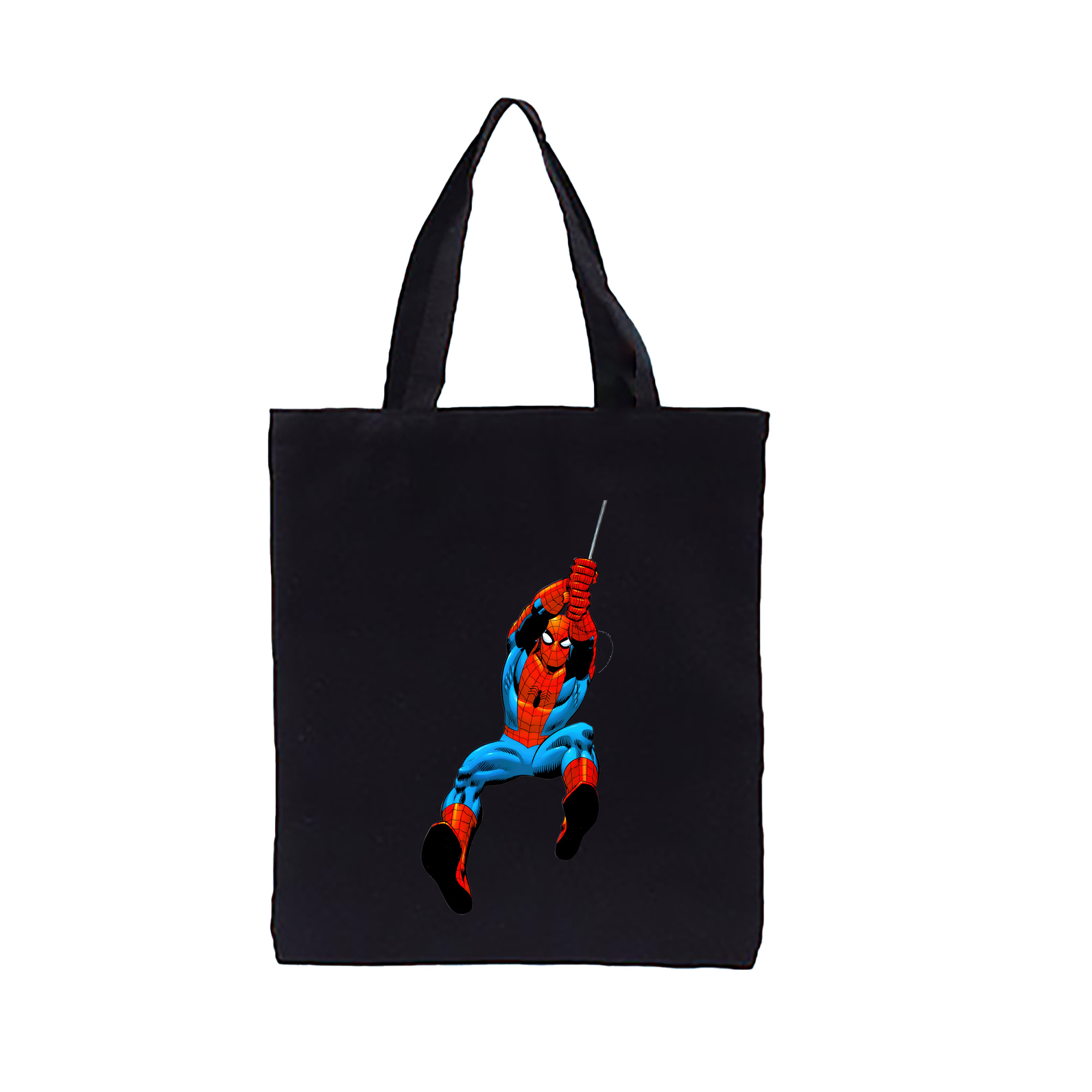（画像用） Spider Man スパイダーマン 縦型キャンバス生地手提げバッグ　トートバッグ