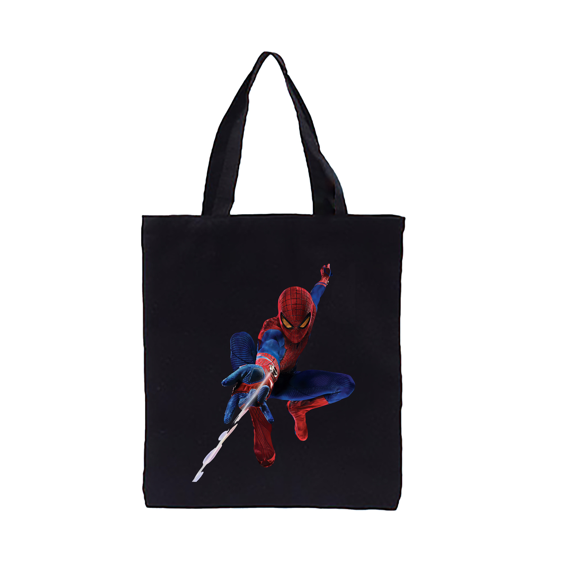 （画像用） Spider Man スパイダーマン 縦型キャンバス生地手提げバッグ　トートバッグ