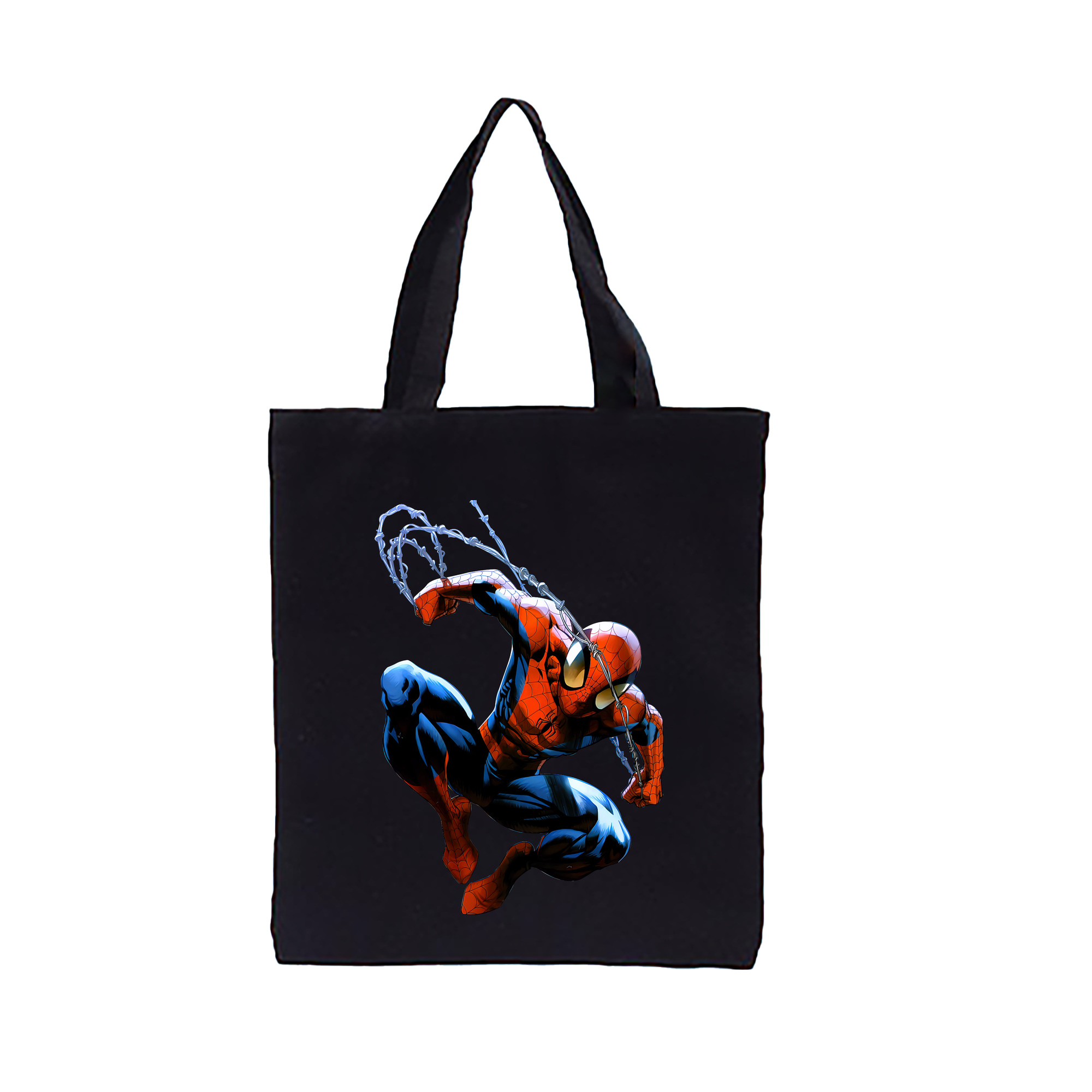 （画像用） Spider Man スパイダーマン 縦型キャンバス生地手提げバッグ　トートバッグ