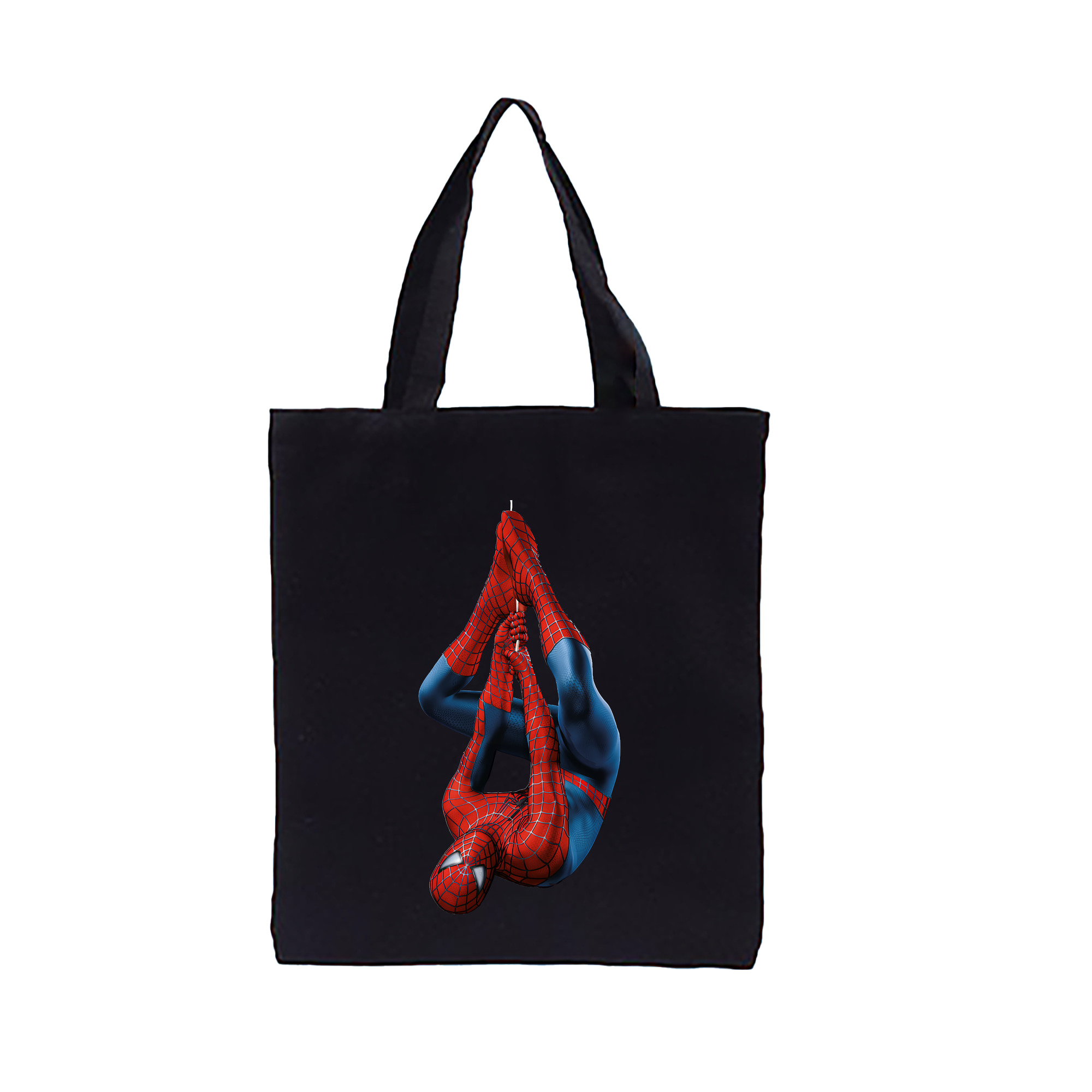 （画像用） Spider Man スパイダーマン 縦型キャンバス生地手提げバッグ　トートバッグ