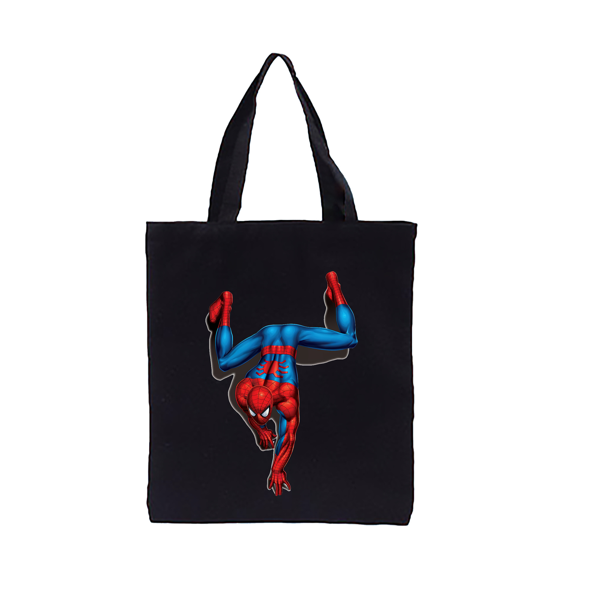 （画像用） Spider Man スパイダーマン 縦型キャンバス生地手提げバッグ　トートバッグ