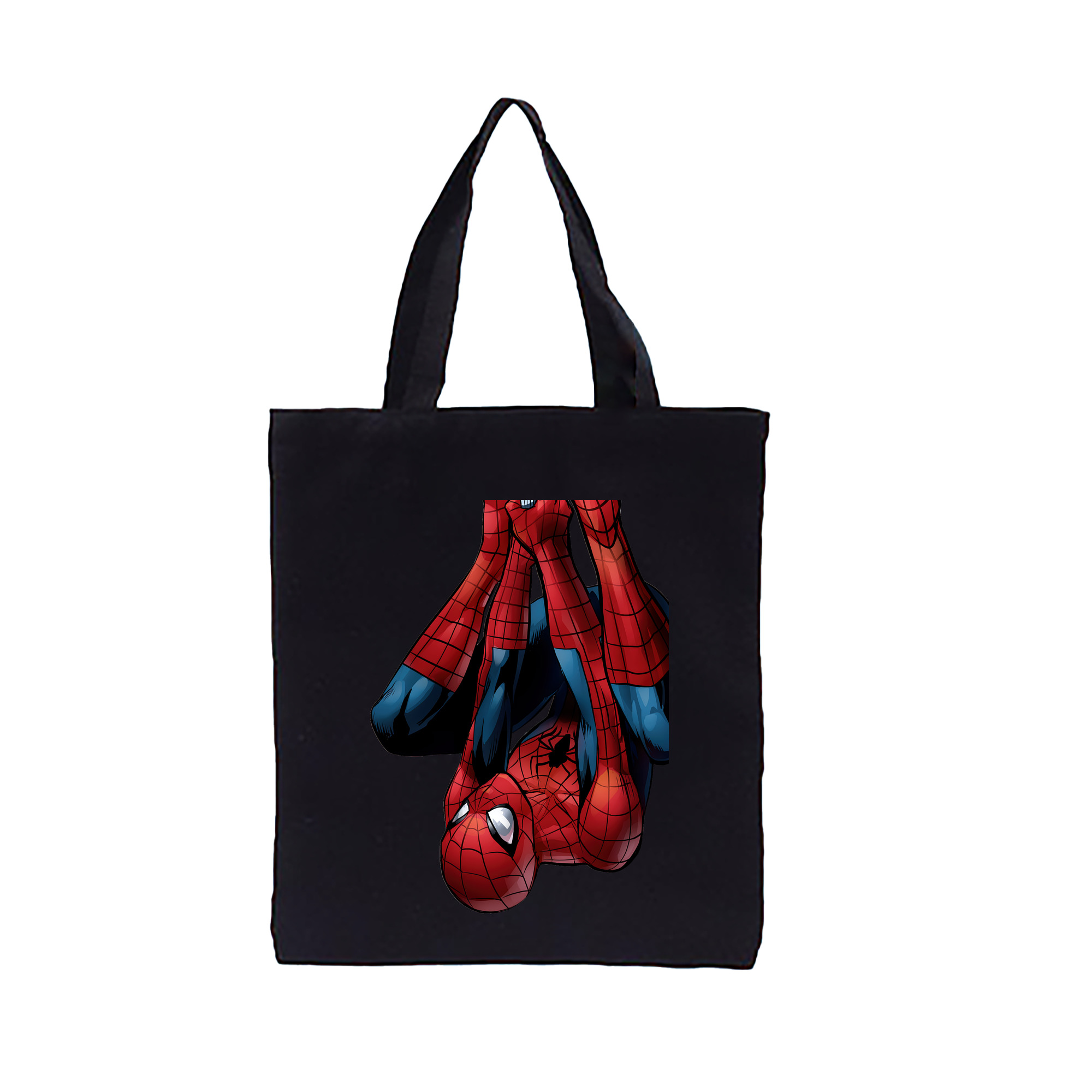 （画像用） Spider Man スパイダーマン 縦型キャンバス生地手提げバッグ　トートバッグ