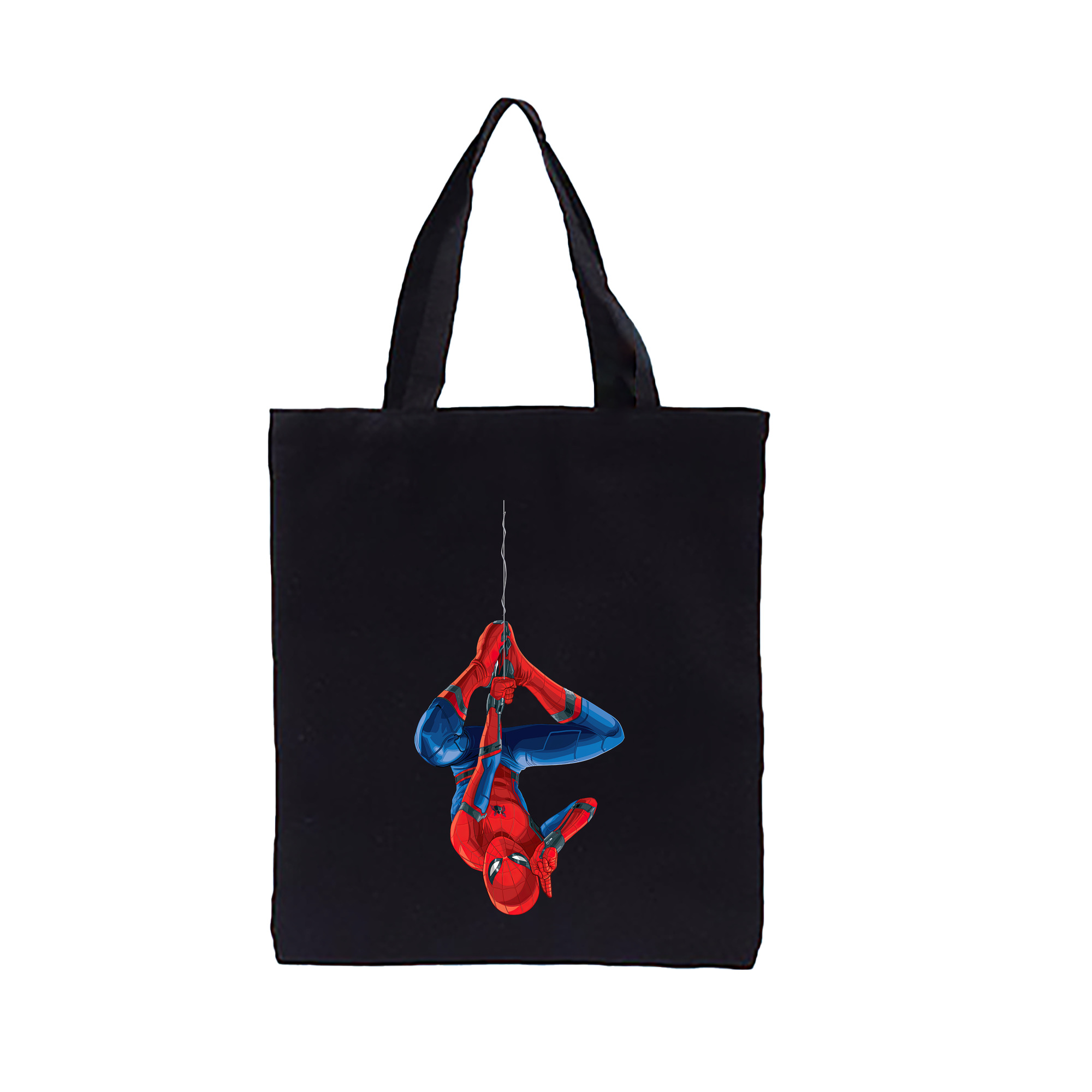 （画像用） Spider Man スパイダーマン 縦型キャンバス生地手提げバッグ　トートバッグ