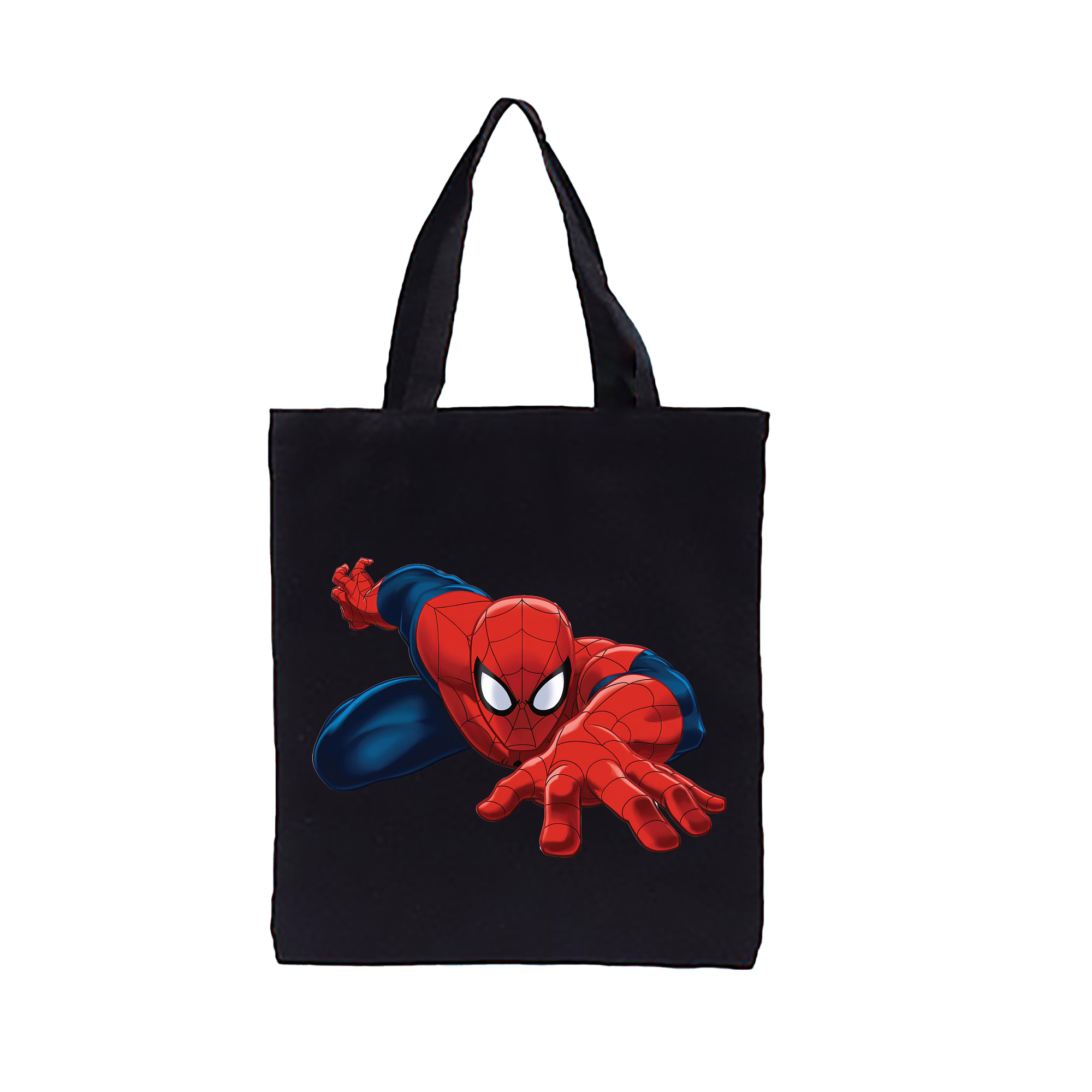（画像用） Spider Man スパイダーマン 縦型キャンバス生地手提げバッグ　トートバッグ