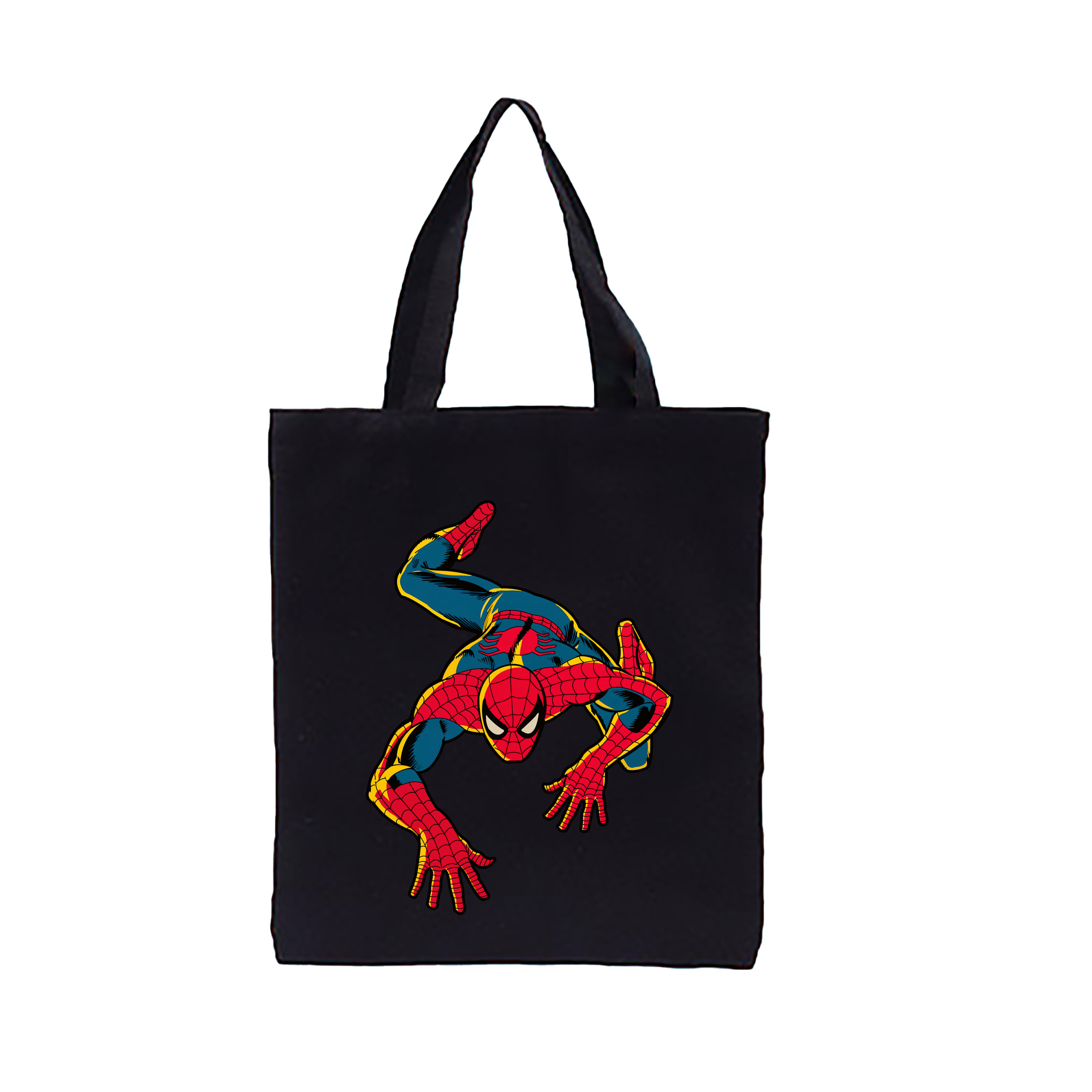 （画像用） Spider Man スパイダーマン 縦型キャンバス生地手提げバッグ　トートバッグ