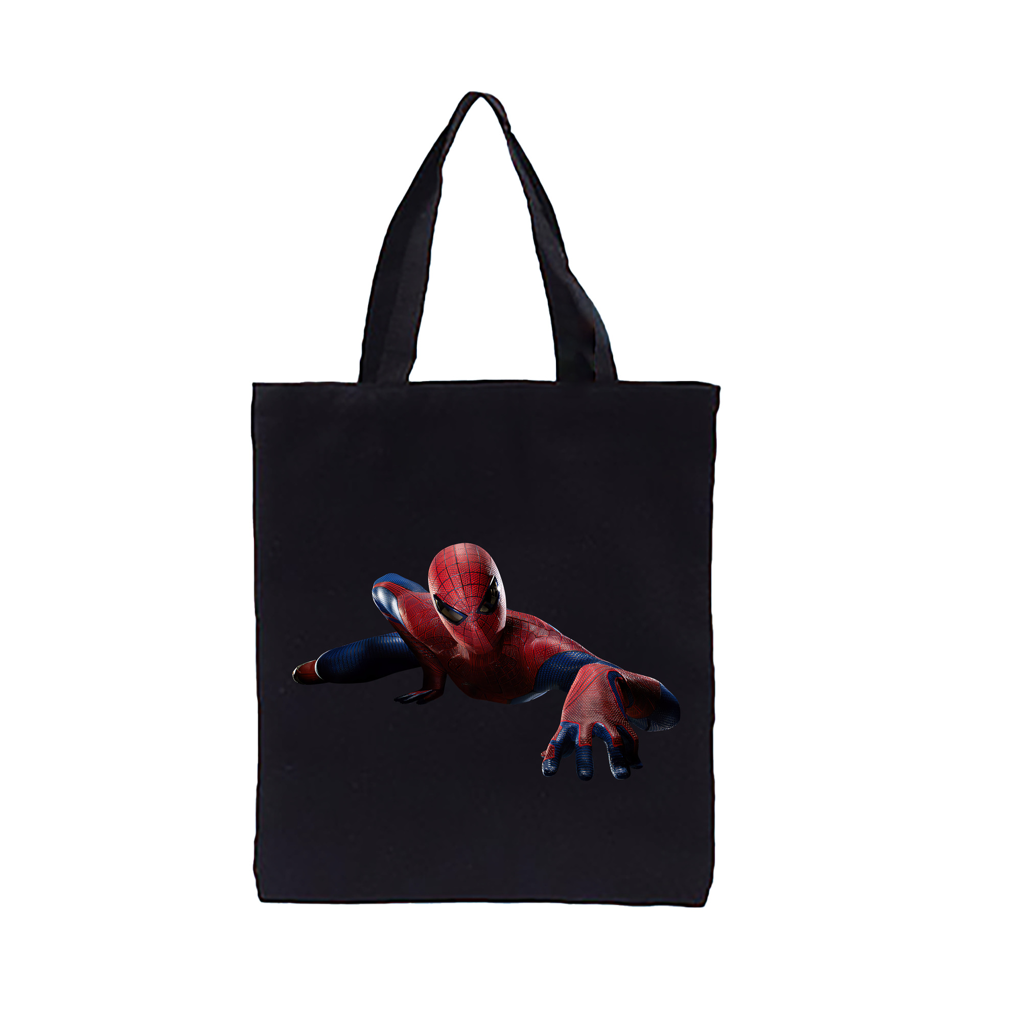 （画像用） Spider Man スパイダーマン 縦型キャンバス生地手提げバッグ　トートバッグ