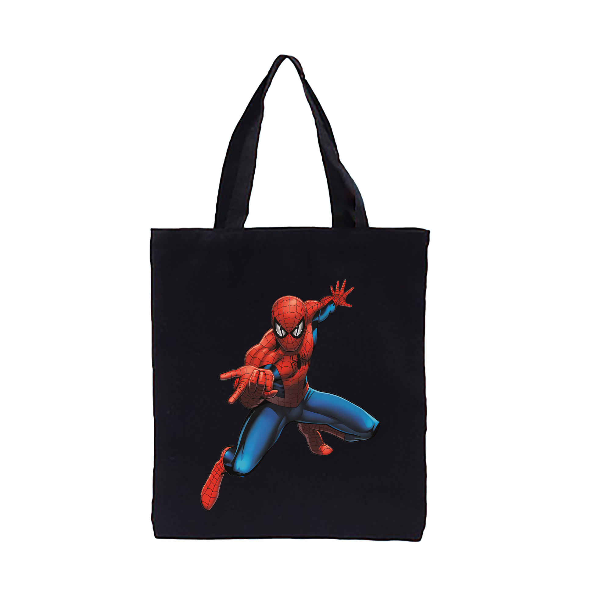（画像用） Spider Man スパイダーマン 縦型キャンバス生地手提げバッグ　トートバッグ