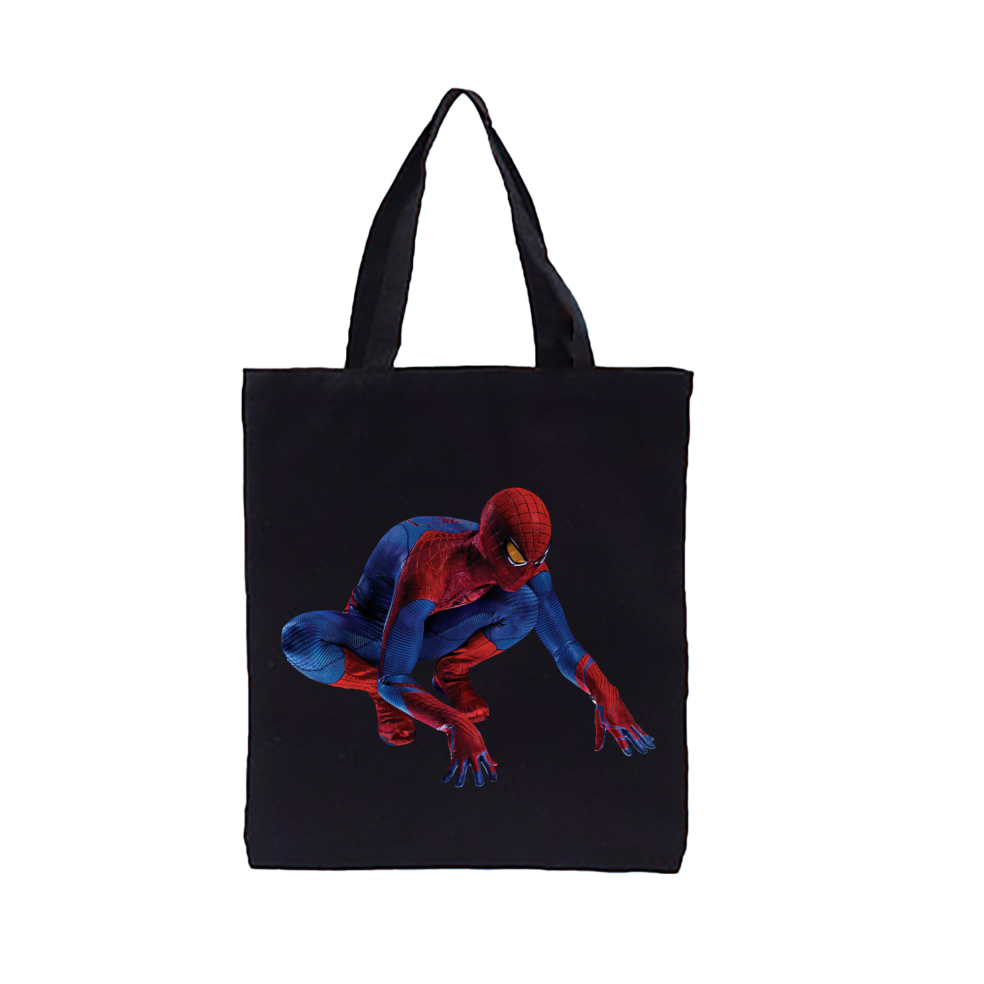 （画像用） Spider Man スパイダーマン 縦型キャンバス生地手提げバッグ　トートバッグ