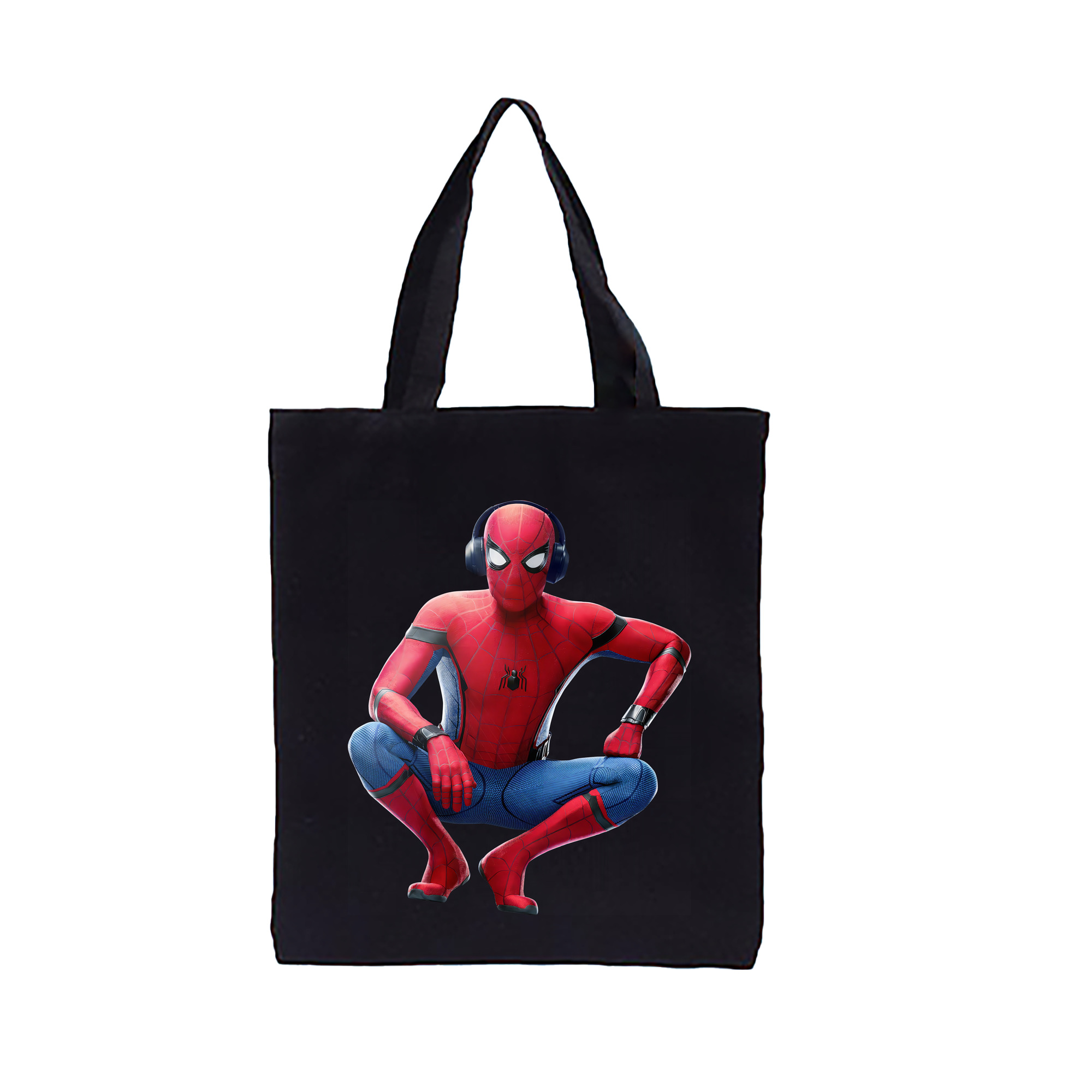 （画像用） Spider Man スパイダーマン 縦型キャンバス生地手提げバッグ　トートバッグ