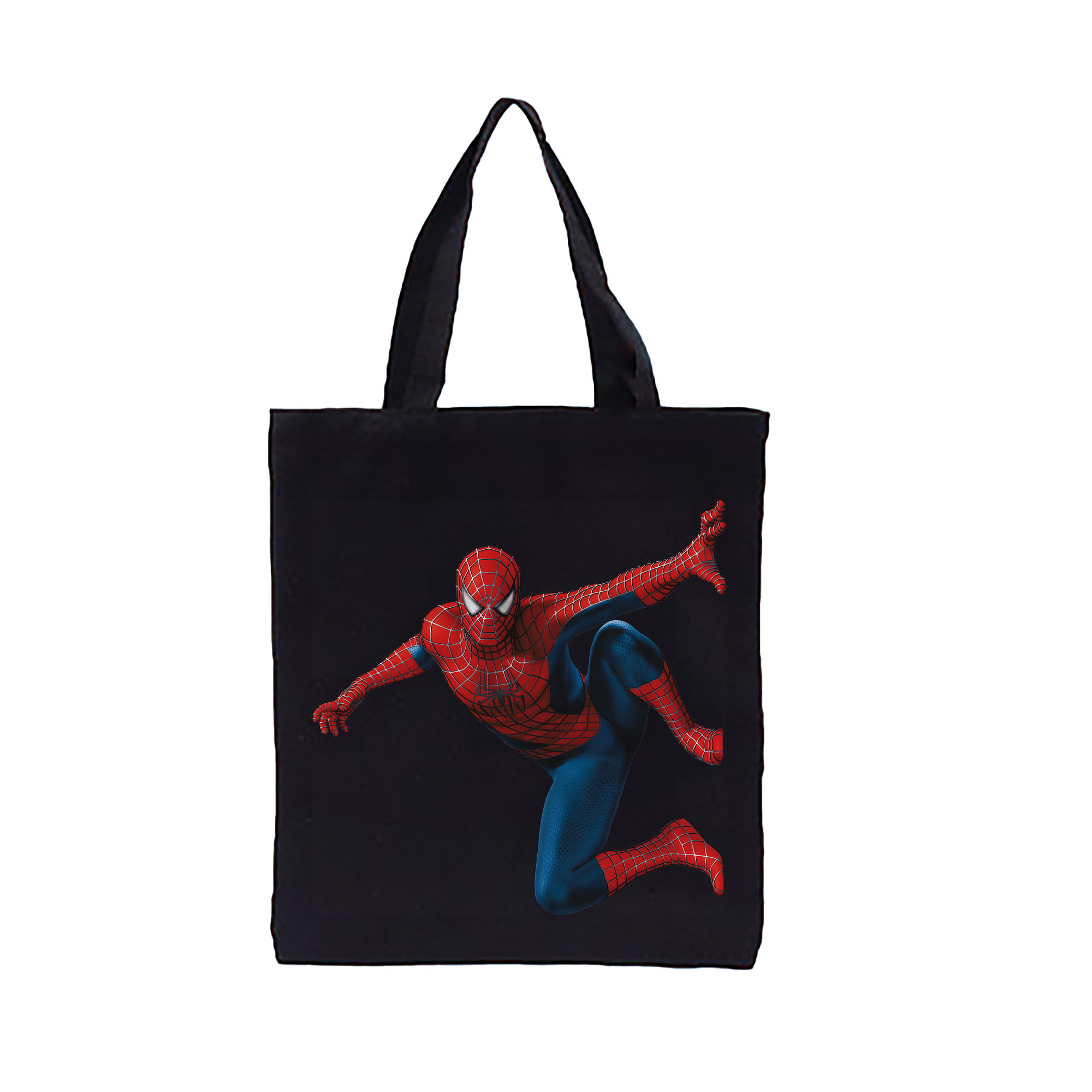 （画像用） Spider Man スパイダーマン 縦型キャンバス生地手提げバッグ　トートバッグ